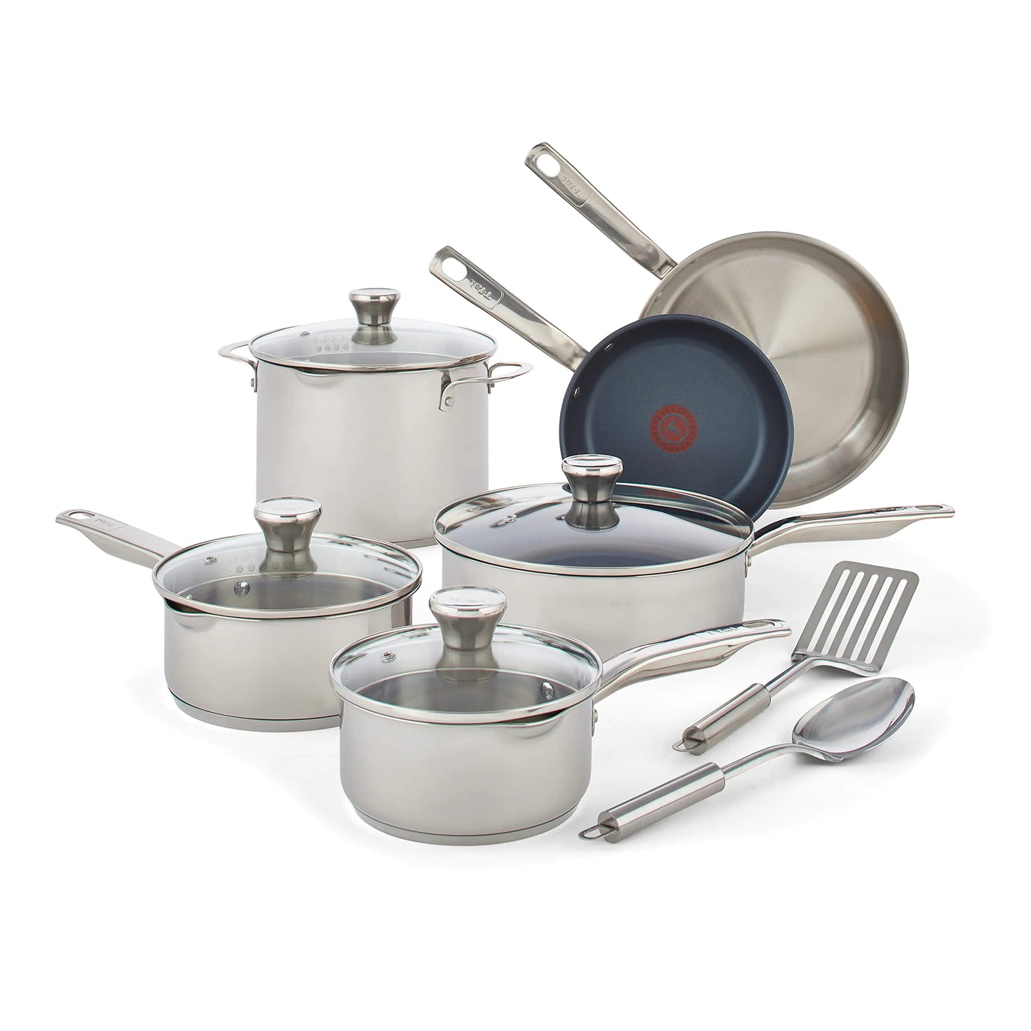 T-fal Elite Platinum 12-Piece Stainless Steel Induction Cookware Set