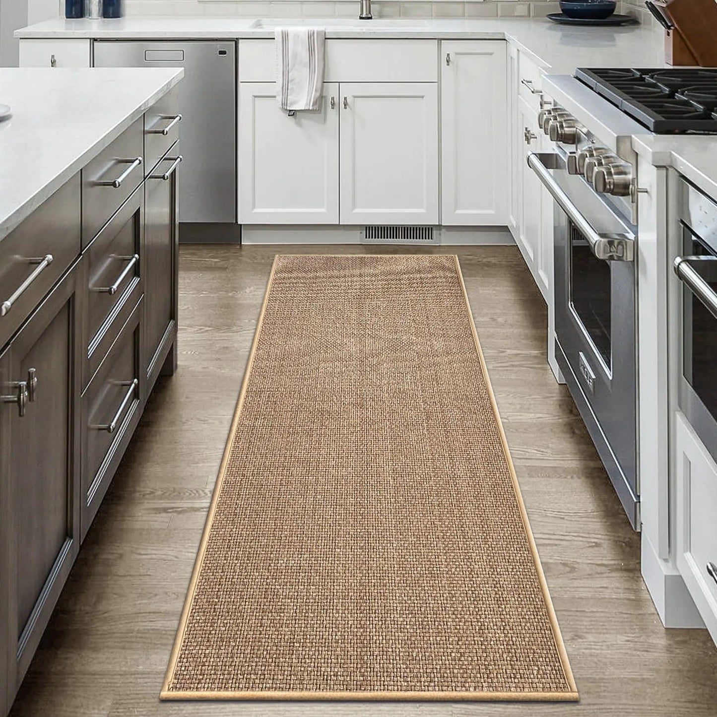 Artnice Kitchen Rugs and Mats Non Skid Super Absorbent Long Kitchen Ruuner Mats Washable Standing Floor Mats Sink Rugs 17.3x59
