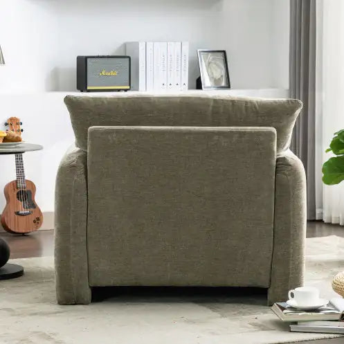 Modern Style Chenille Oversized Armchair Accent Chair Single Sofa Lounge Chair 38.6'' W For Living Room