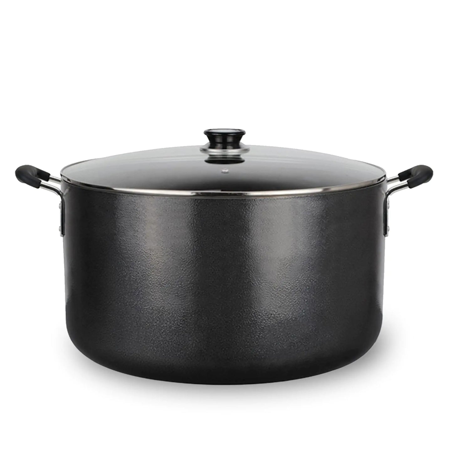 Alpine Elegance 35 Quart Deluxe Non-stick Stockpot with Glass Lid