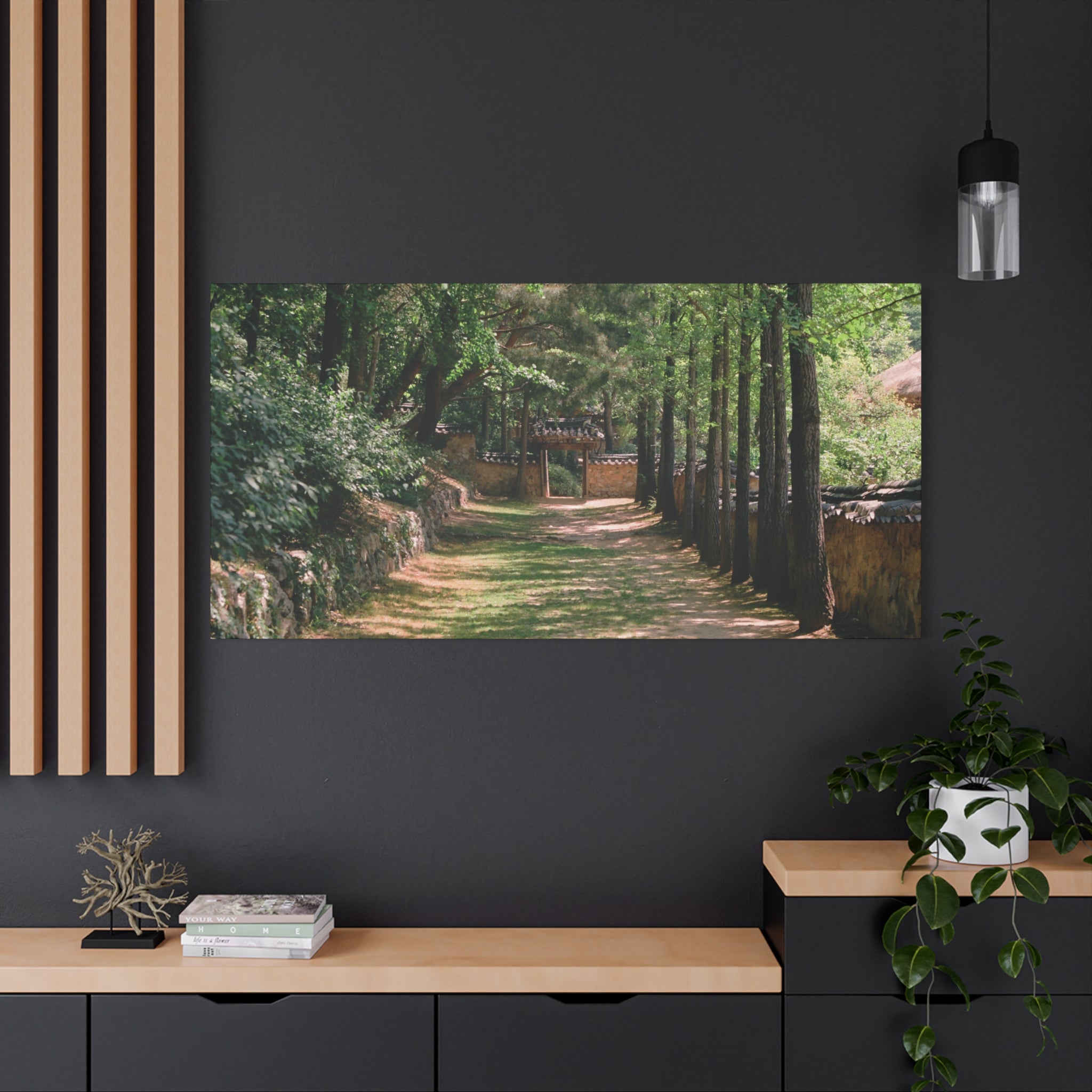 Korean Yongin Folk Village Hanok Lane Canvas Print