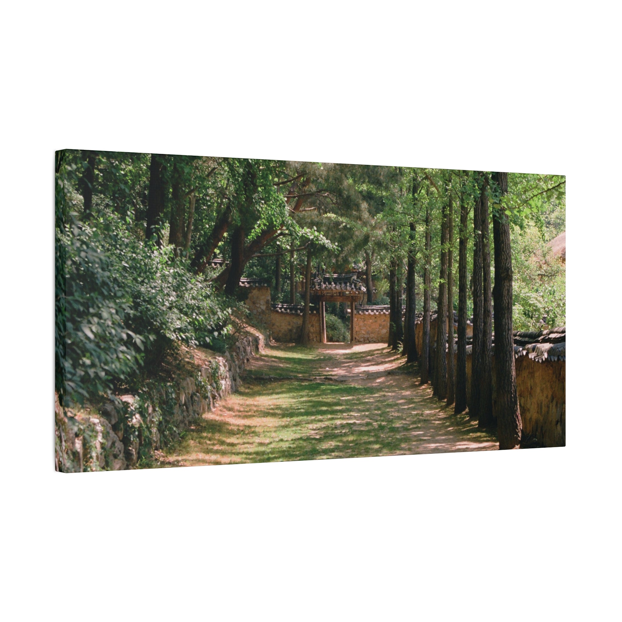 Korean Yongin Folk Village Hanok Lane Canvas Print