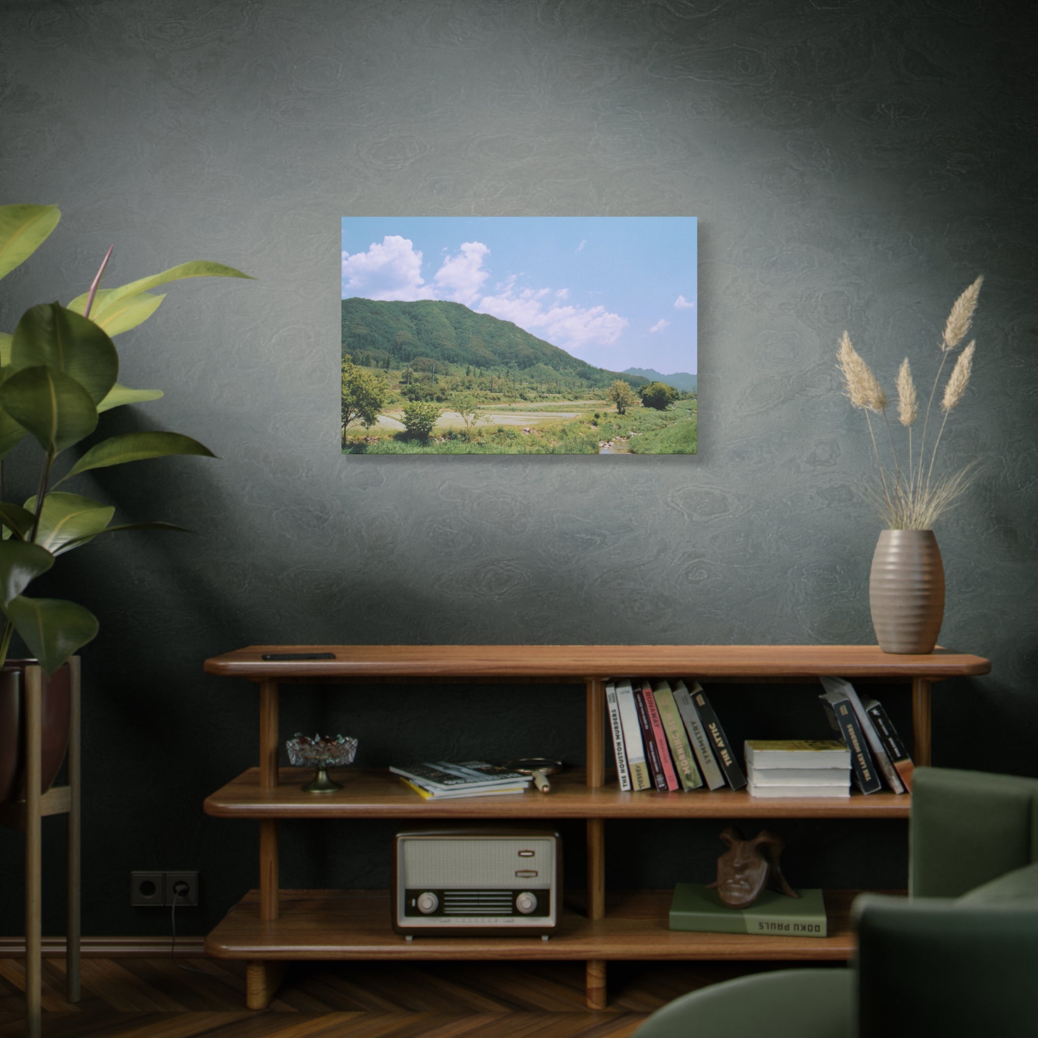 Wonju Spring Stream Pastel Landscape Canvas Print