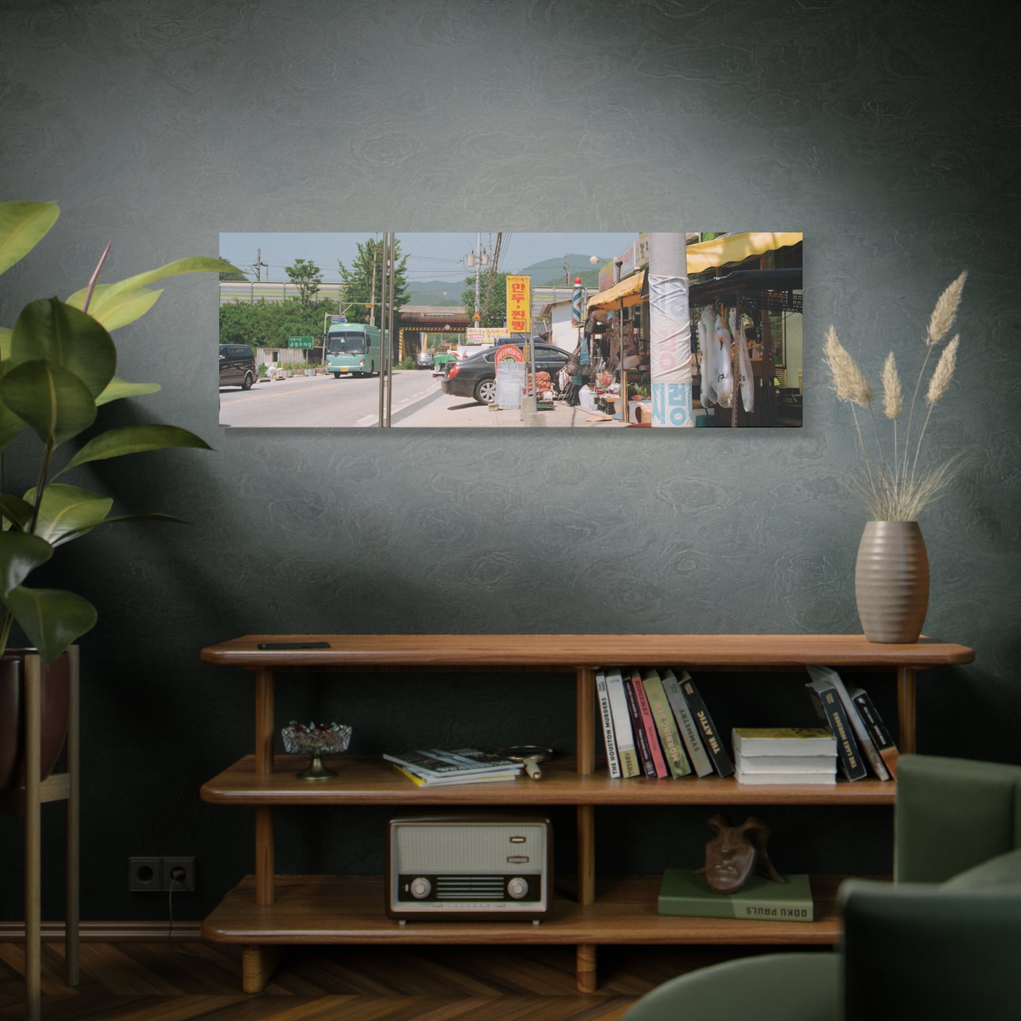 Korean Sinrim Rural Bus Stop Canvas Print