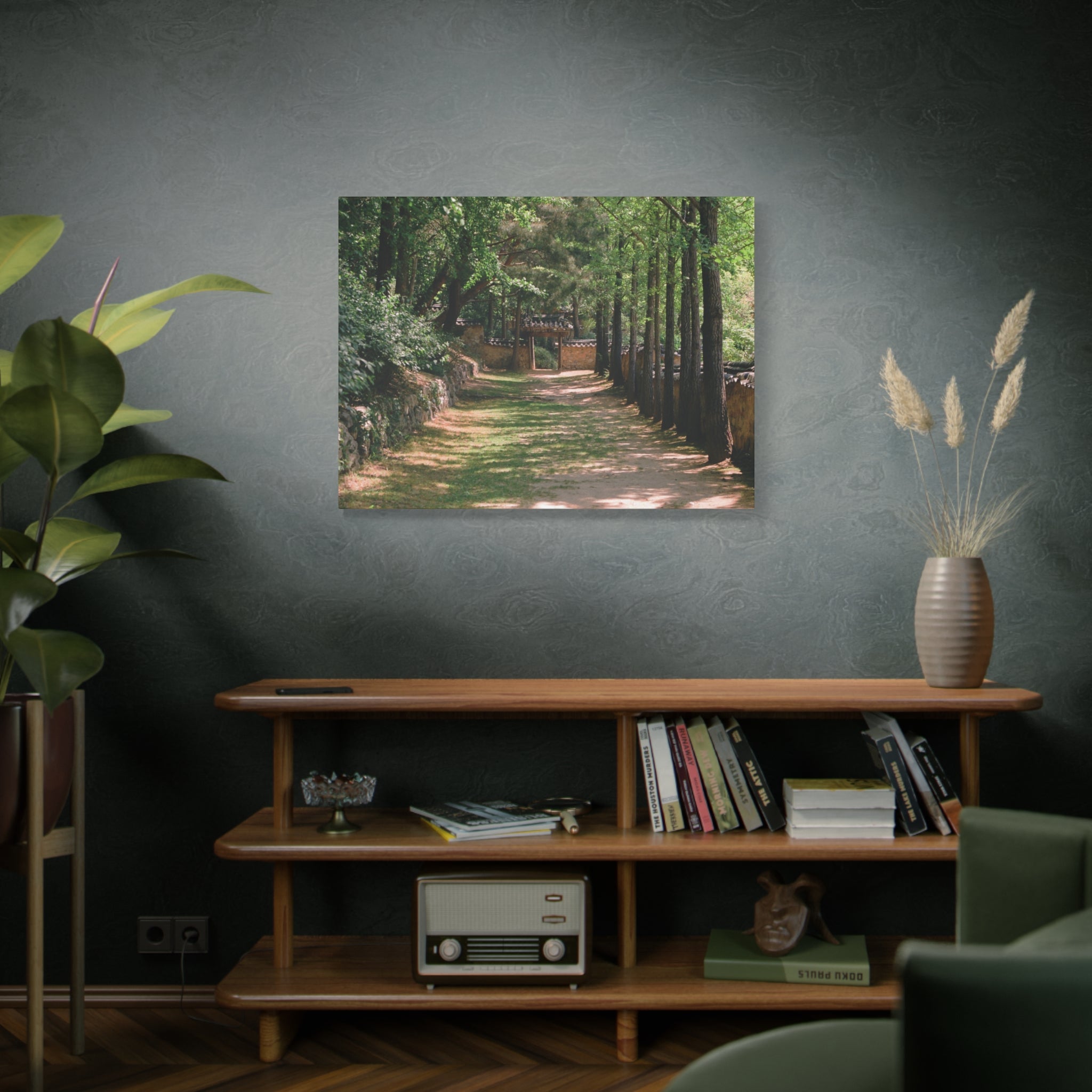 Korean Yongin Folk Village Hanok Lane Canvas Print