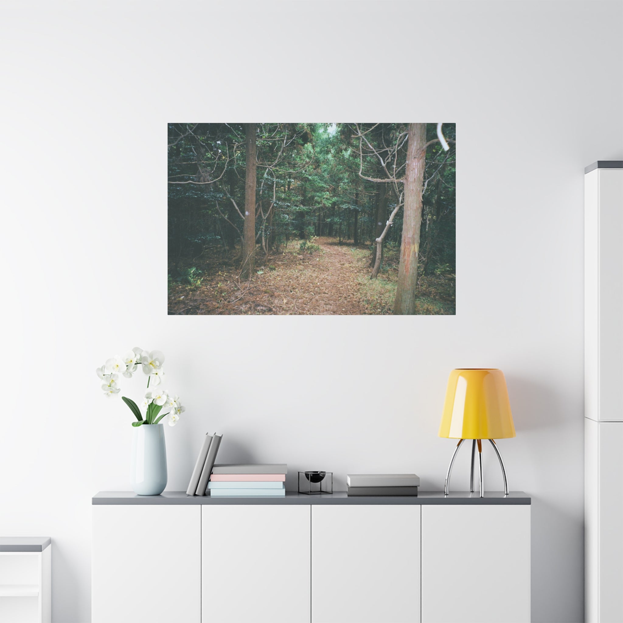 Jeju Winter Oreum Forest Canvas Print