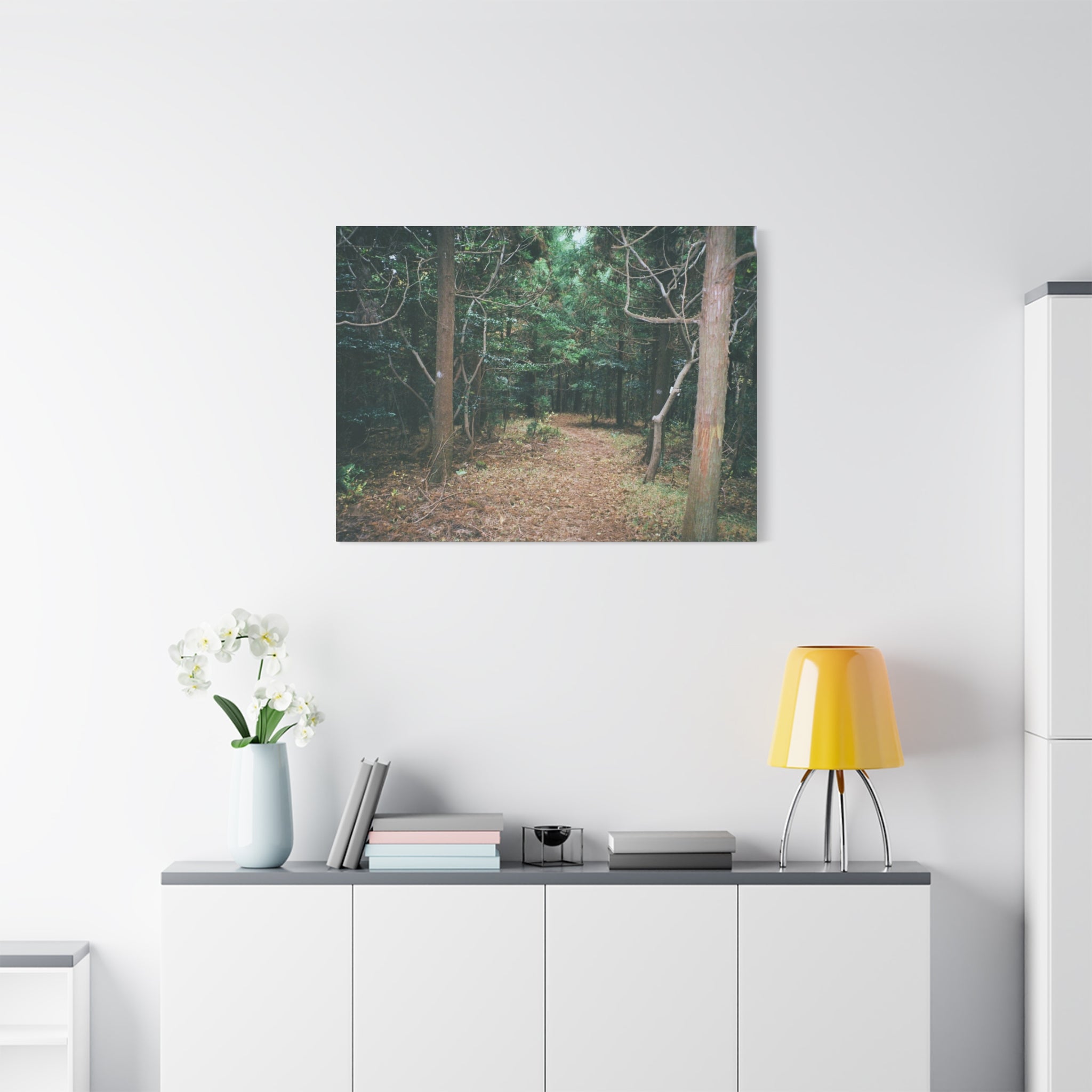 Jeju Winter Oreum Forest Canvas Print