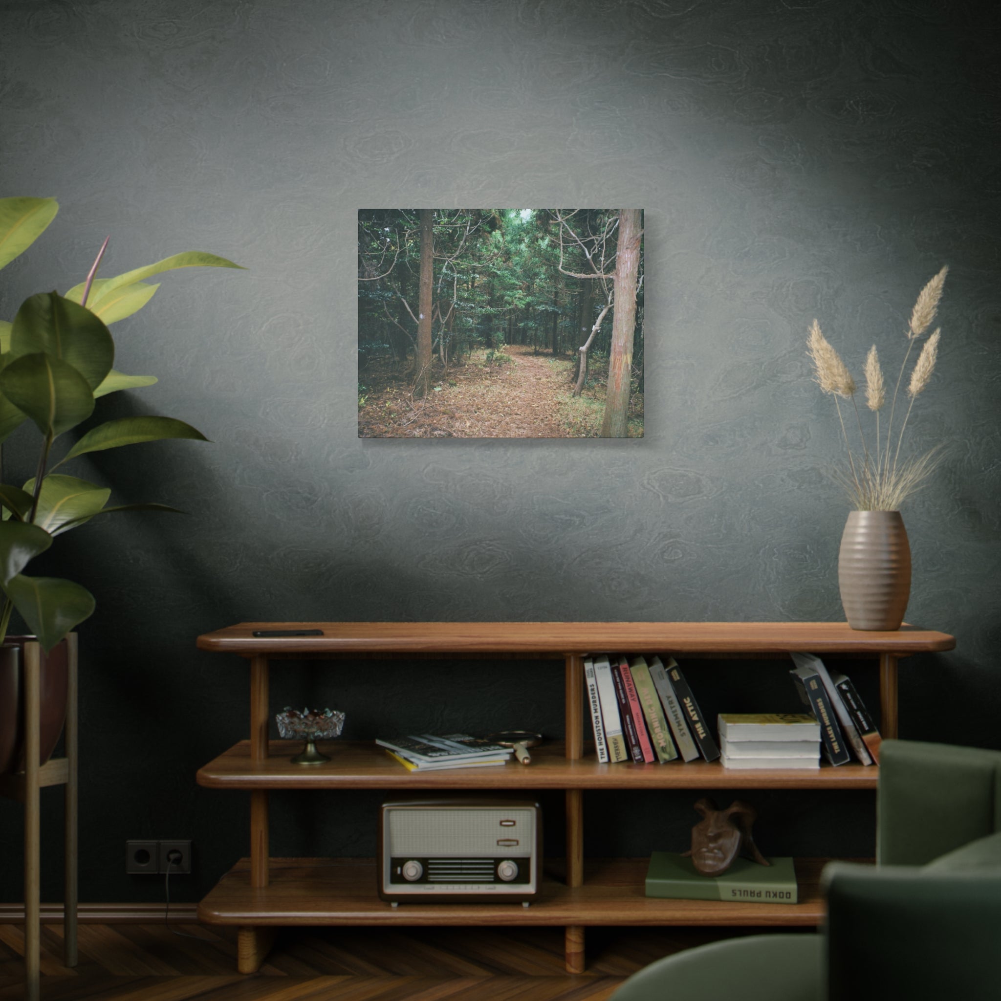 Jeju Winter Oreum Forest Canvas Print