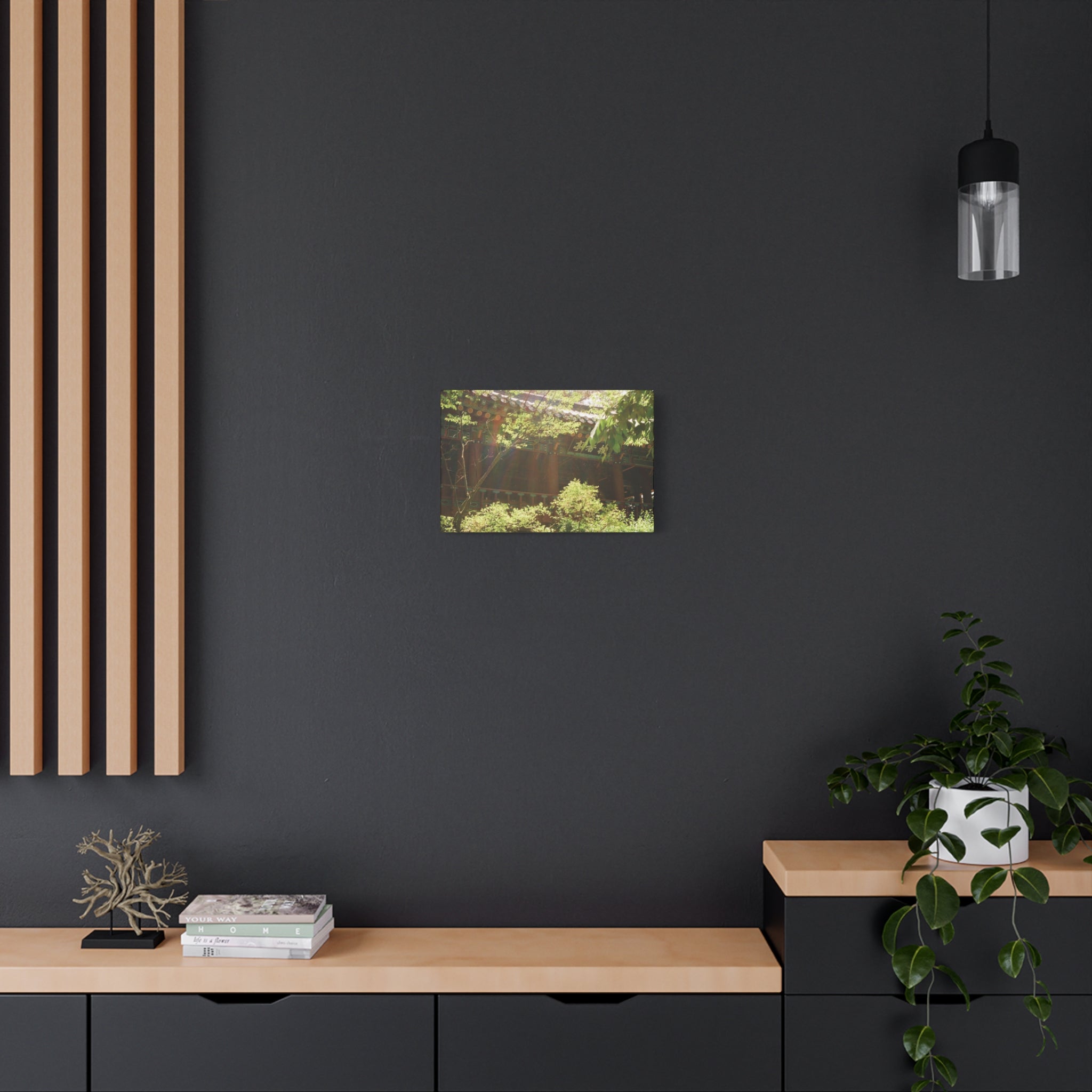 Korean Hanok Spring Sunshine Canvas Print
