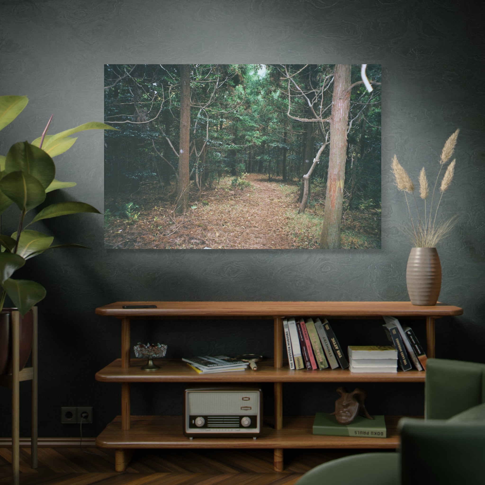 Jeju Winter Oreum Forest Canvas Print