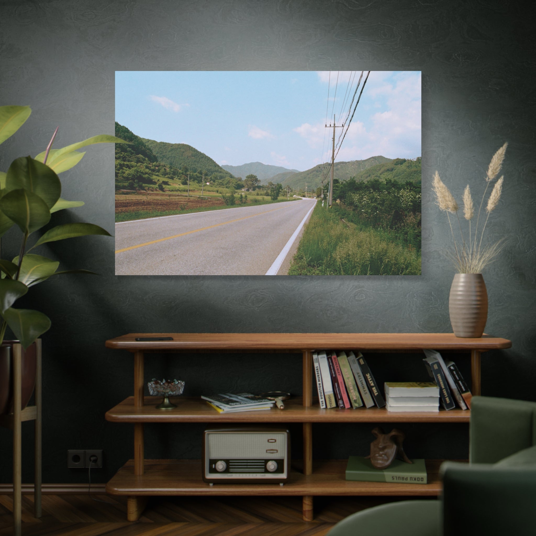 Summer Korean Wonju Country Road Canvas Print