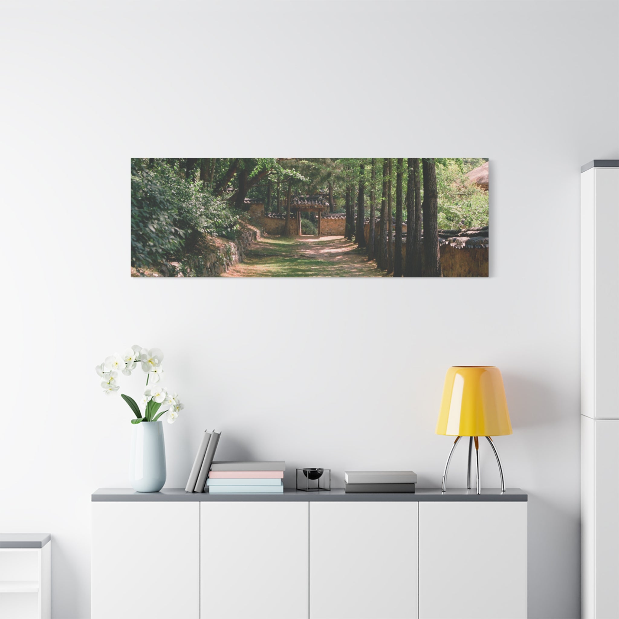 Korean Yongin Folk Village Hanok Lane Canvas Print