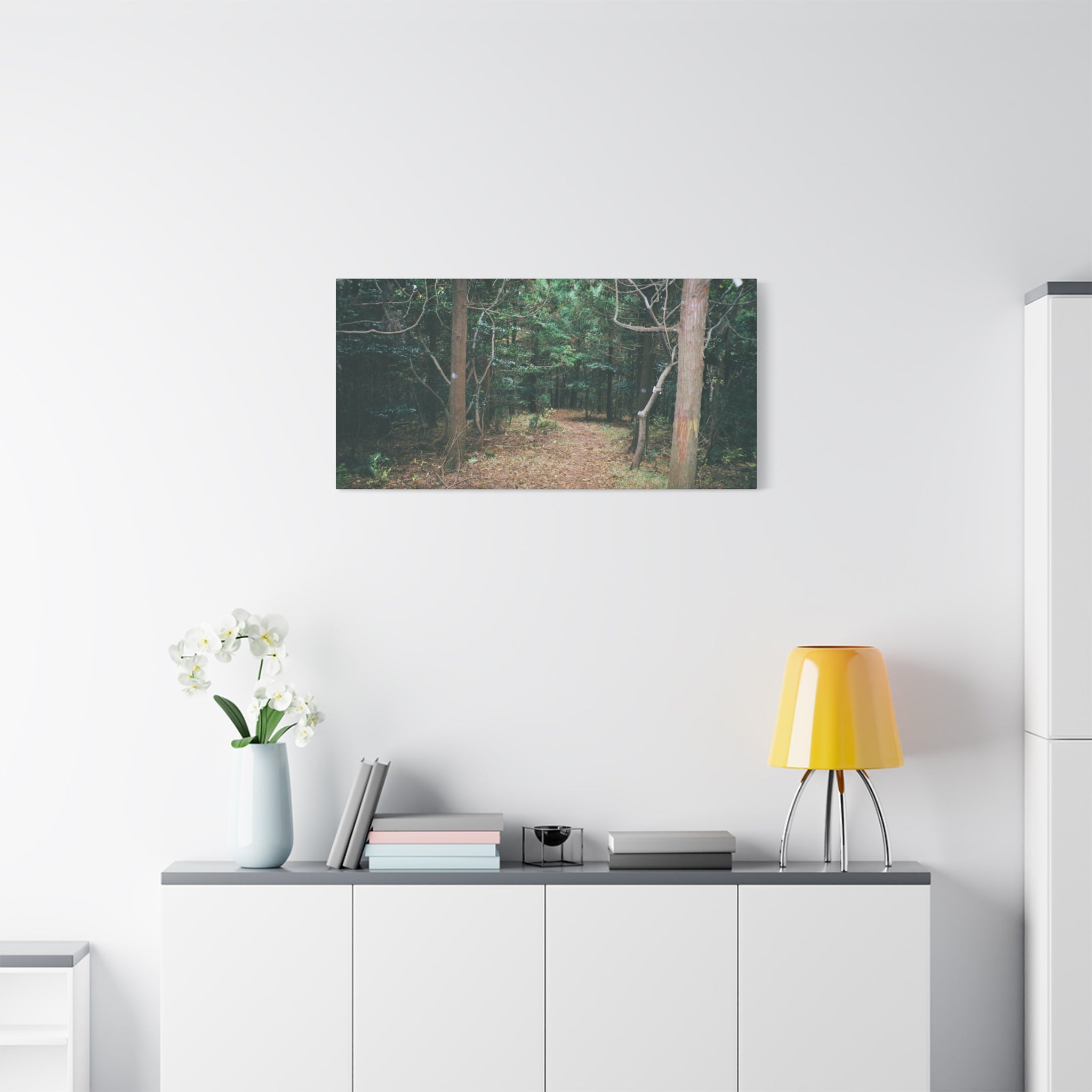 Jeju Winter Oreum Forest Canvas Print