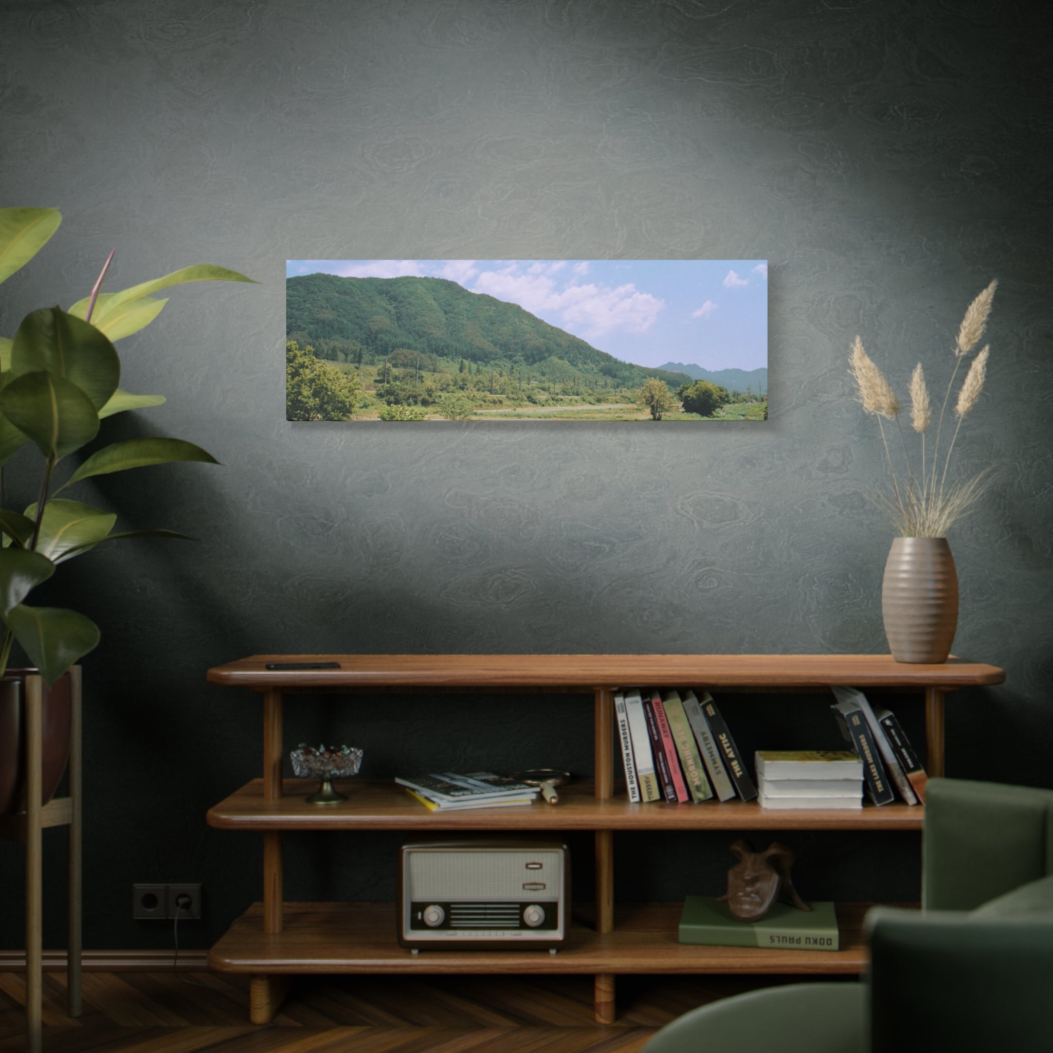 Wonju Spring Stream Pastel Landscape Canvas Print