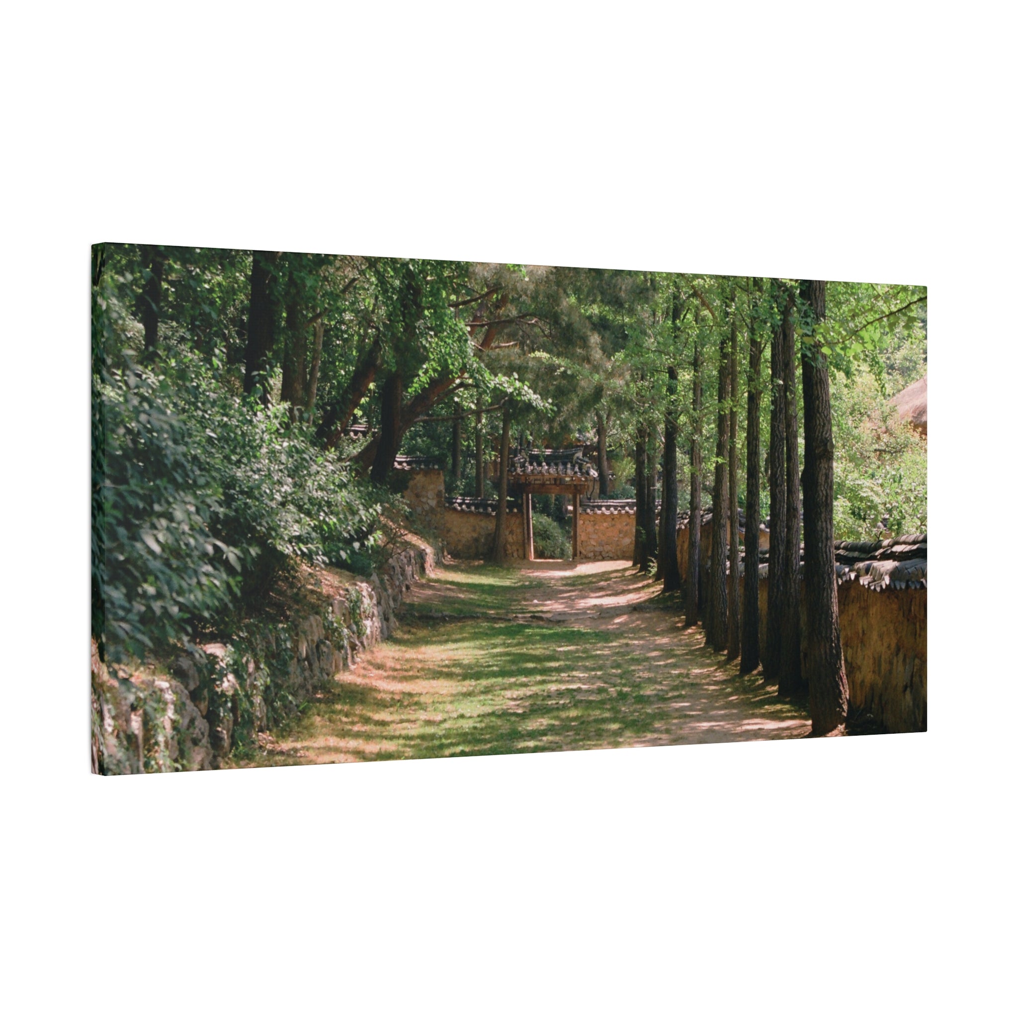 Korean Yongin Folk Village Hanok Lane Canvas Print