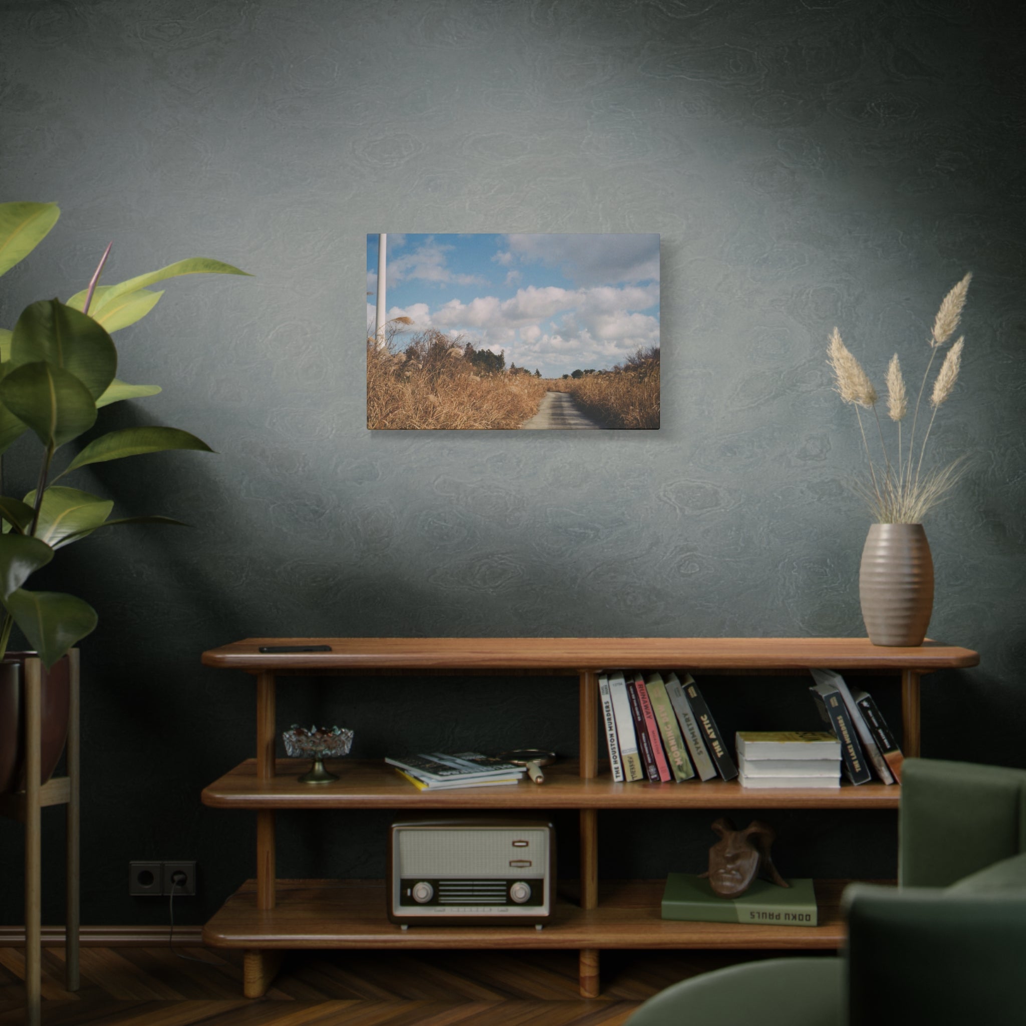 Jeju Gotjawal Winter Silver Grass Canvas Print