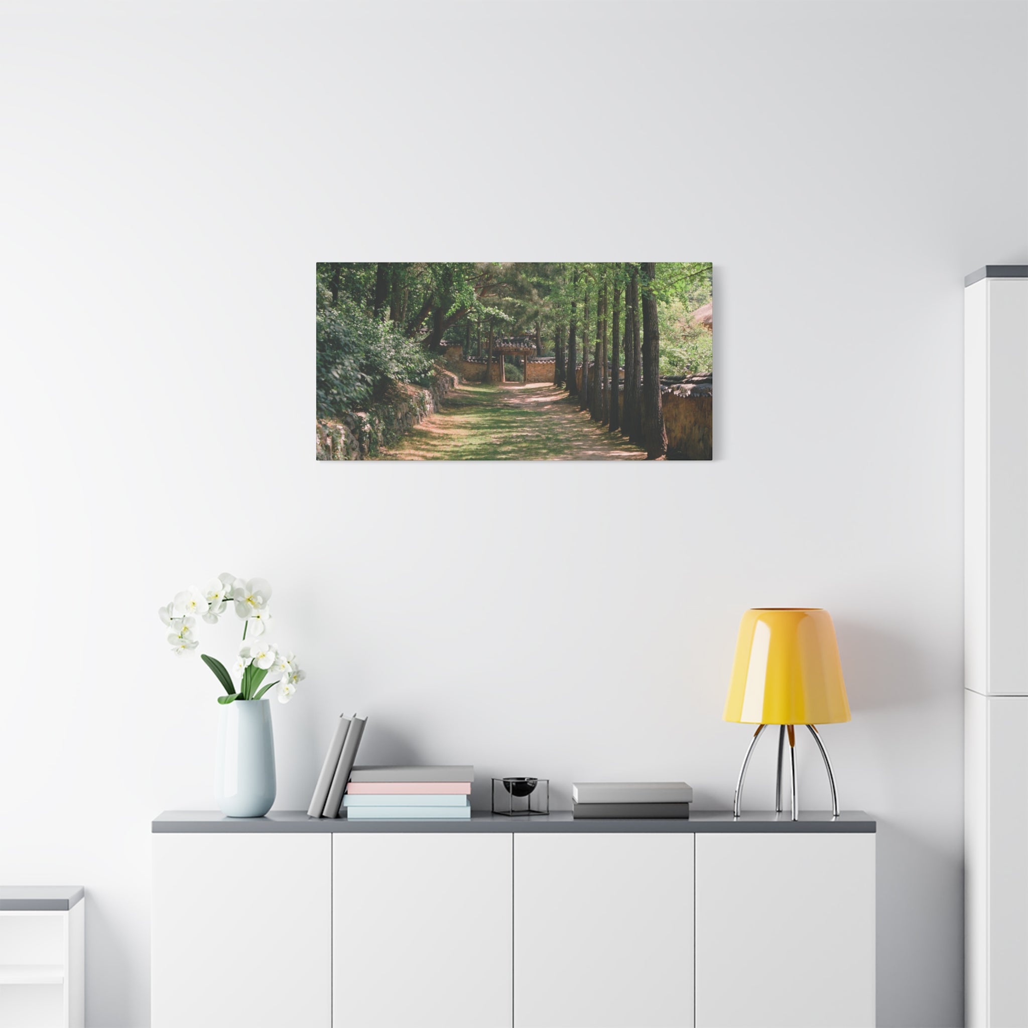 Korean Yongin Folk Village Hanok Lane Canvas Print