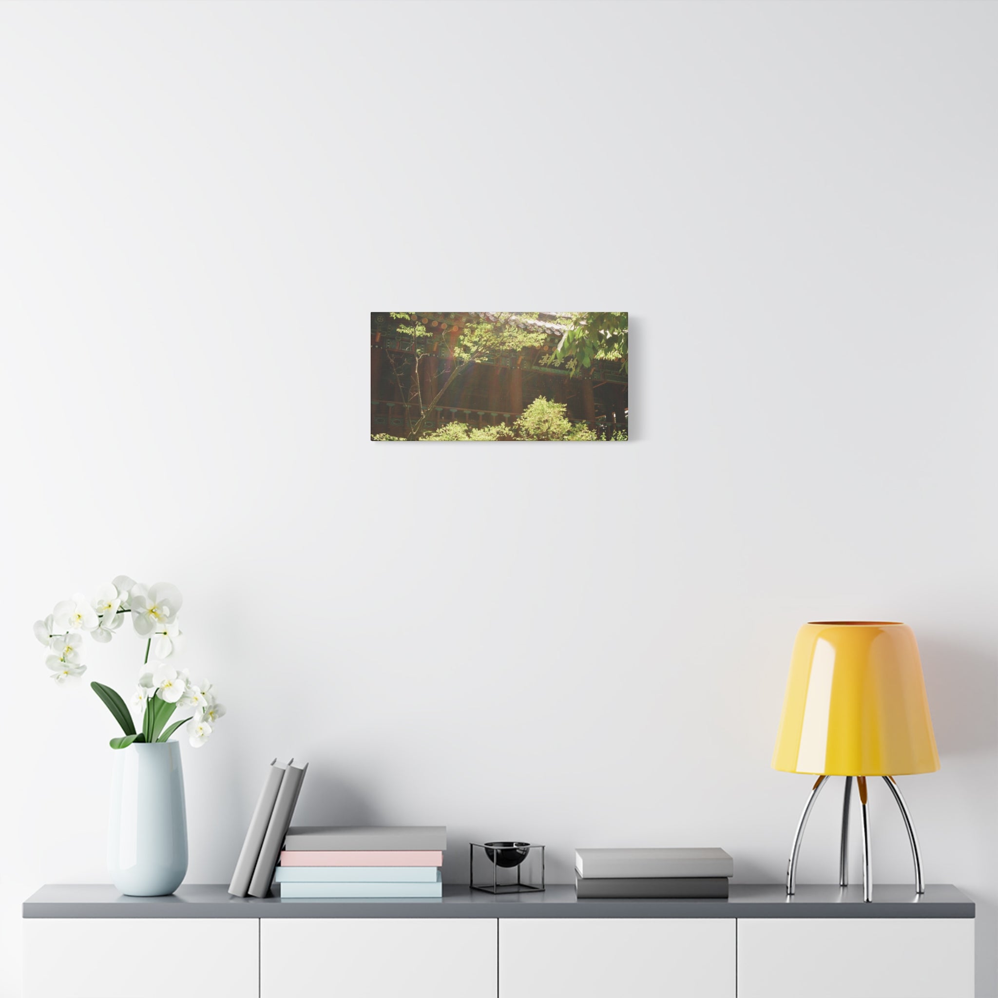 Korean Hanok Spring Sunshine Canvas Print