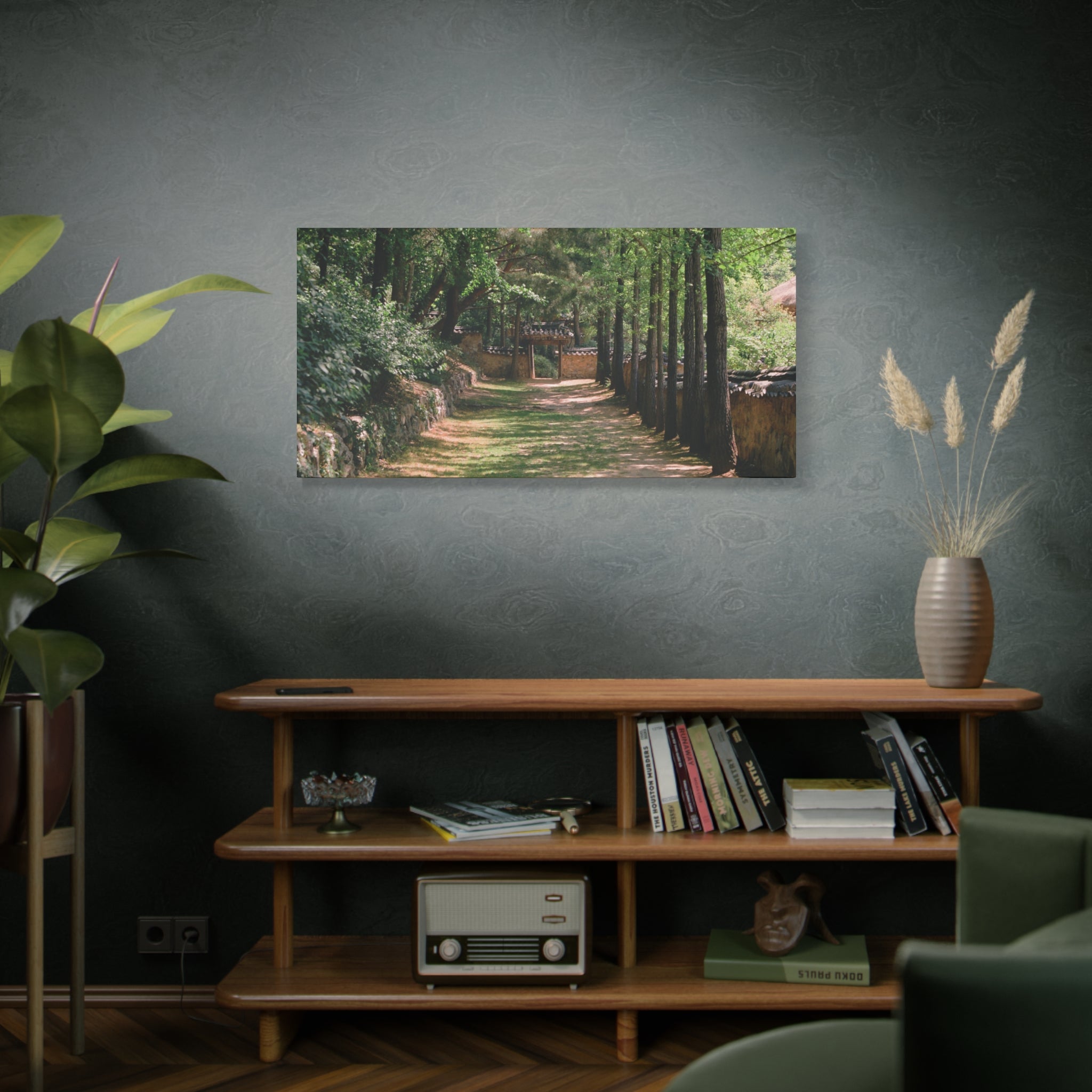 Korean Yongin Folk Village Hanok Lane Canvas Print