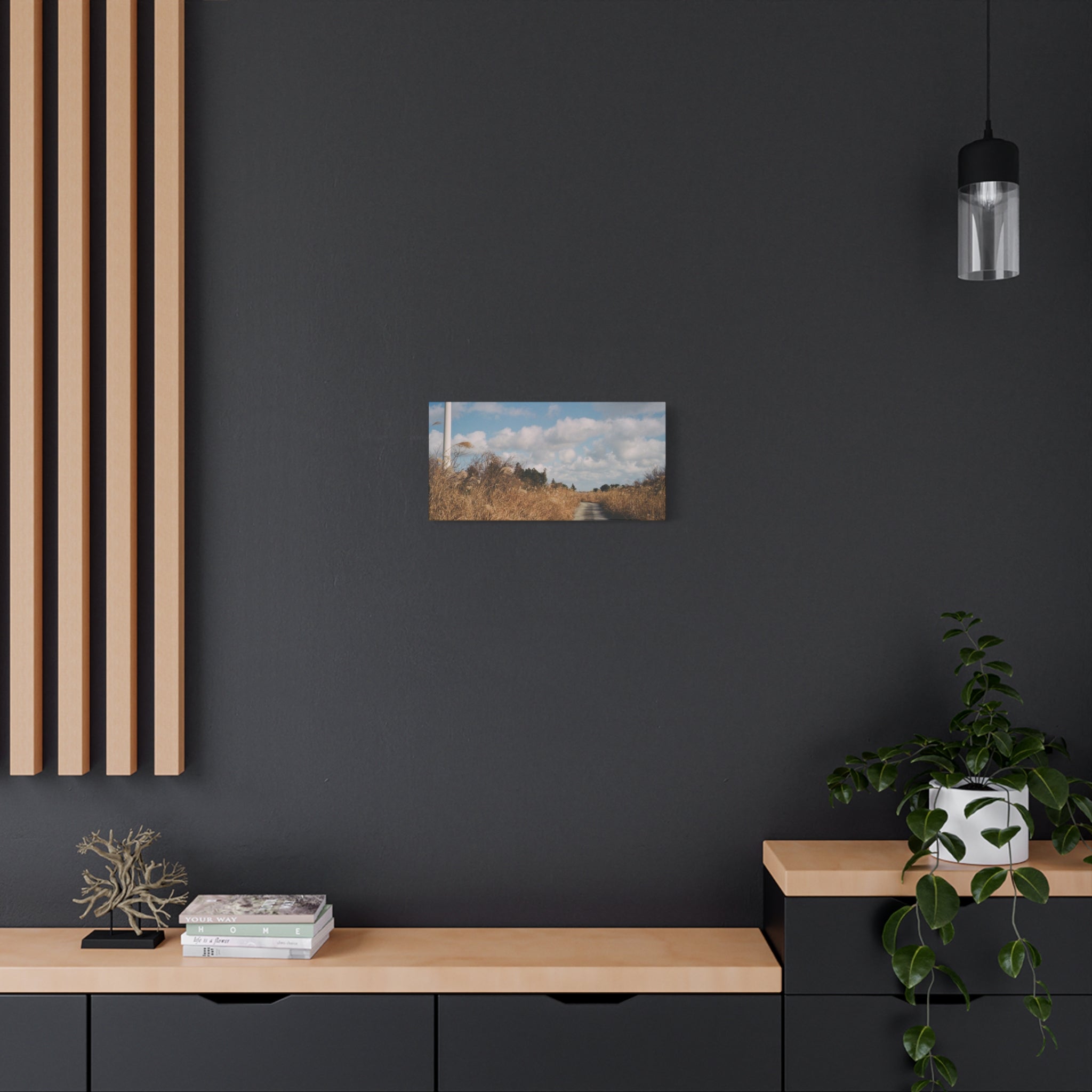 Jeju Gotjawal Winter Silver Grass Canvas Print