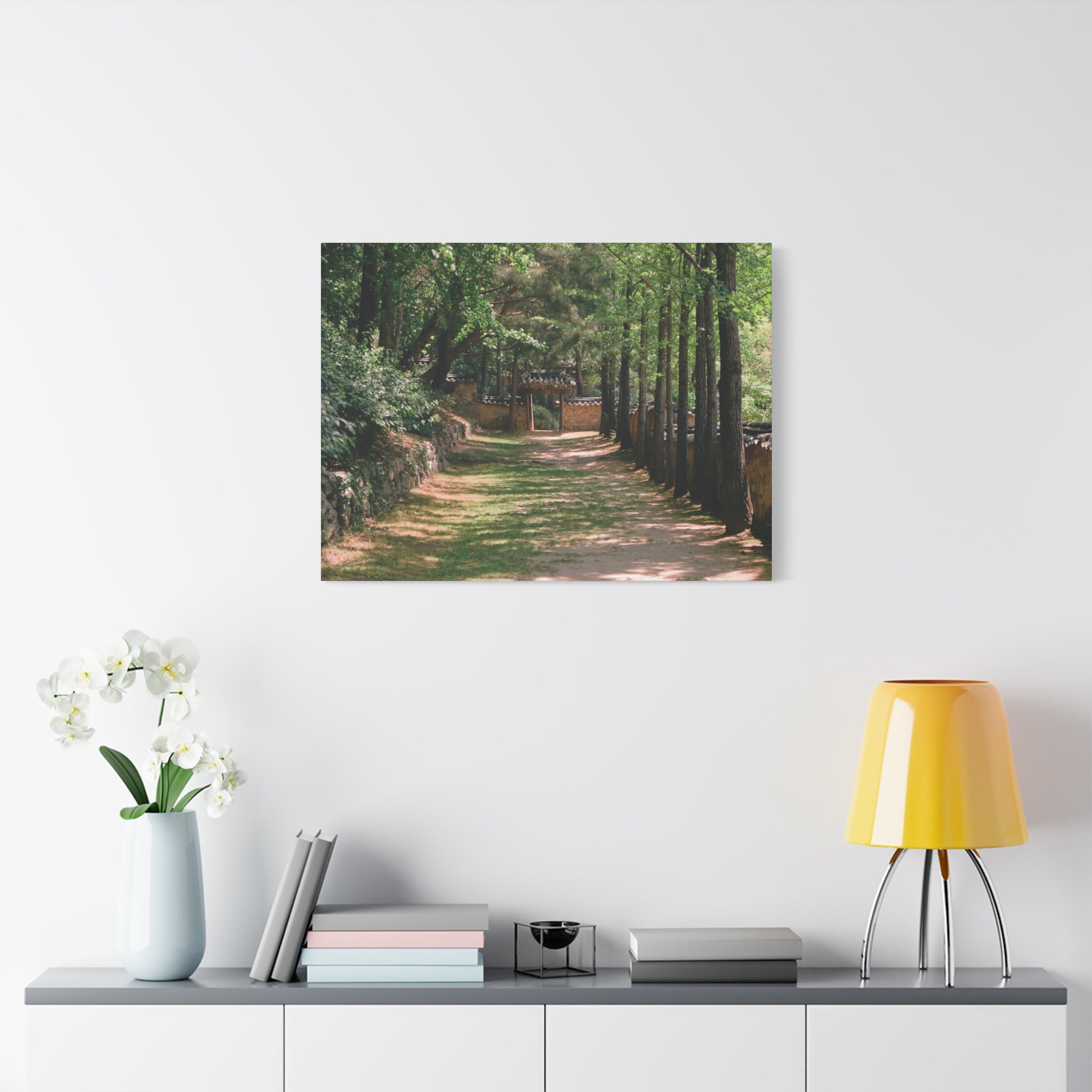 Korean Yongin Folk Village Hanok Lane Canvas Print