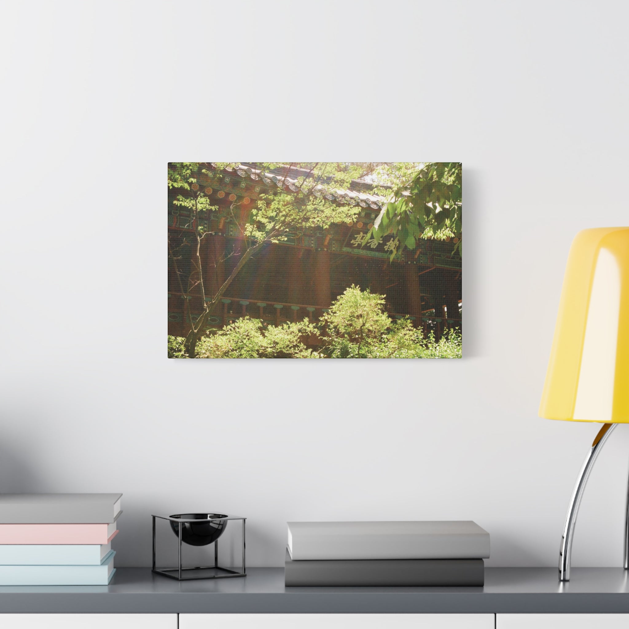 Korean Hanok Spring Sunshine Canvas Print