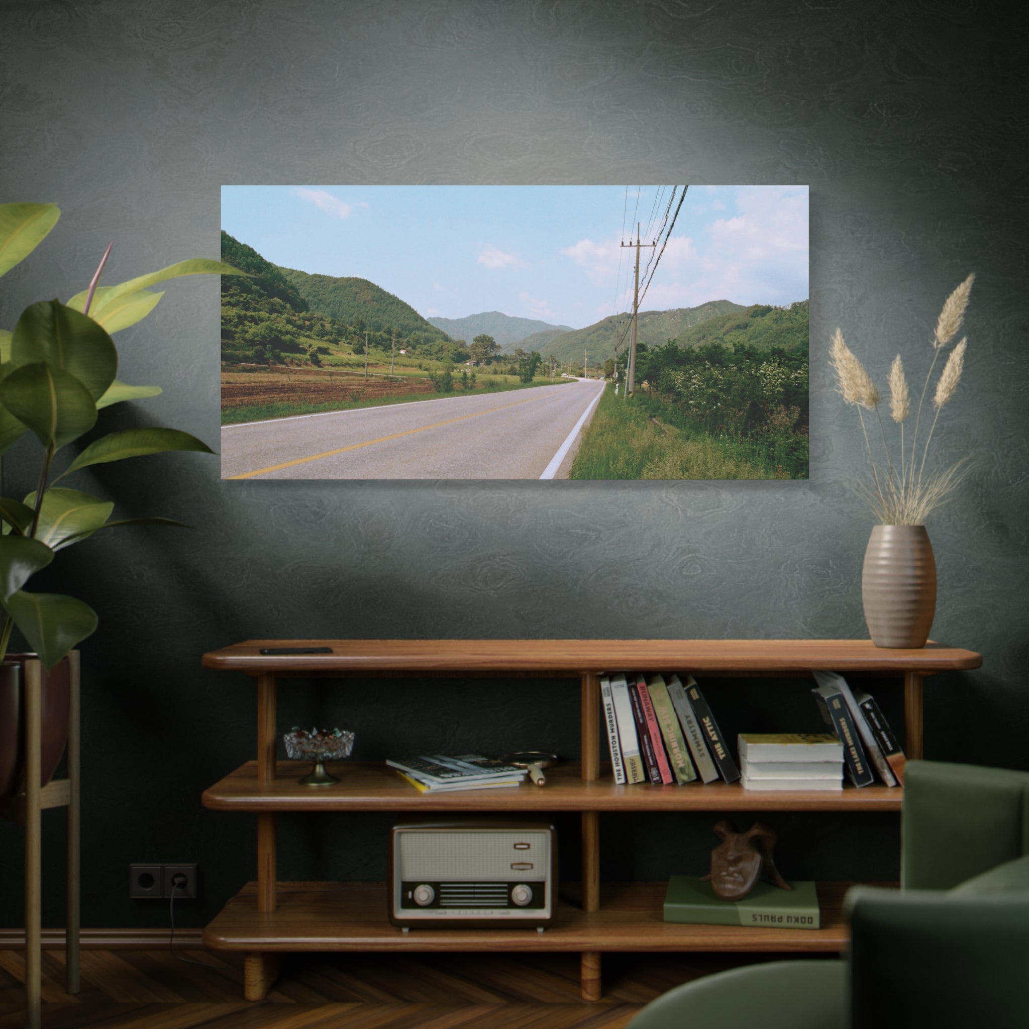 Summer Korean Wonju Country Road Canvas Print