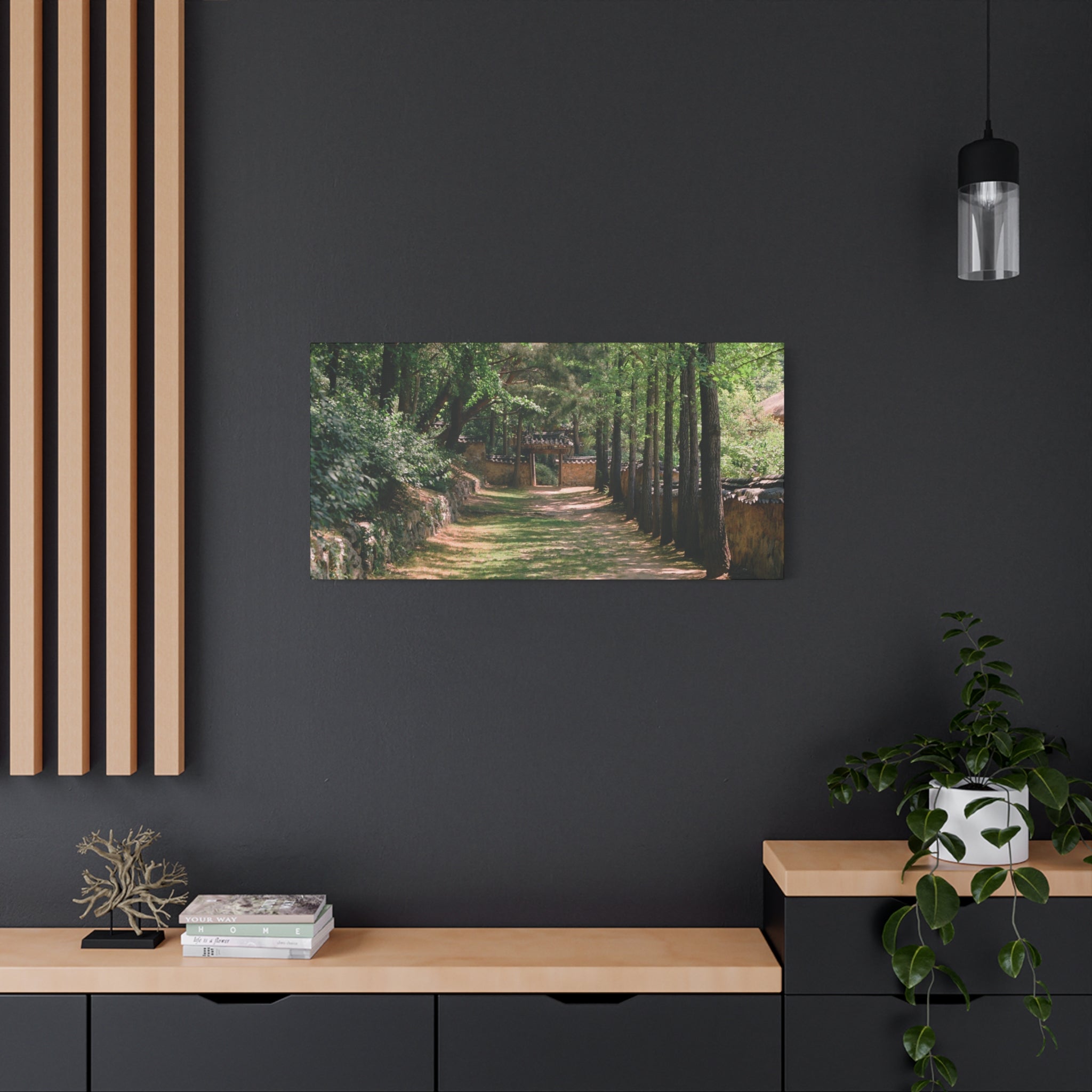 Korean Yongin Folk Village Hanok Lane Canvas Print