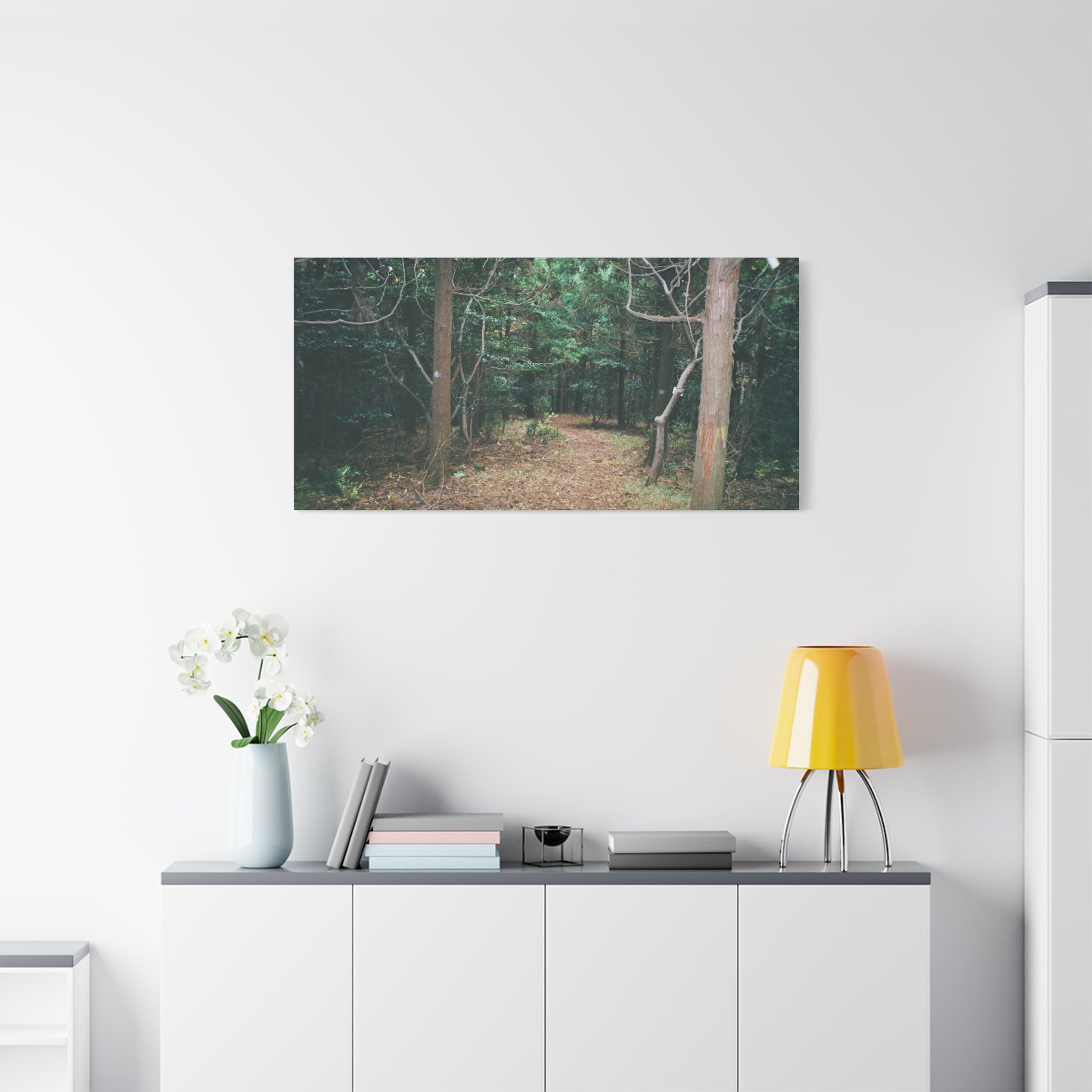 Jeju Winter Oreum Forest Canvas Print