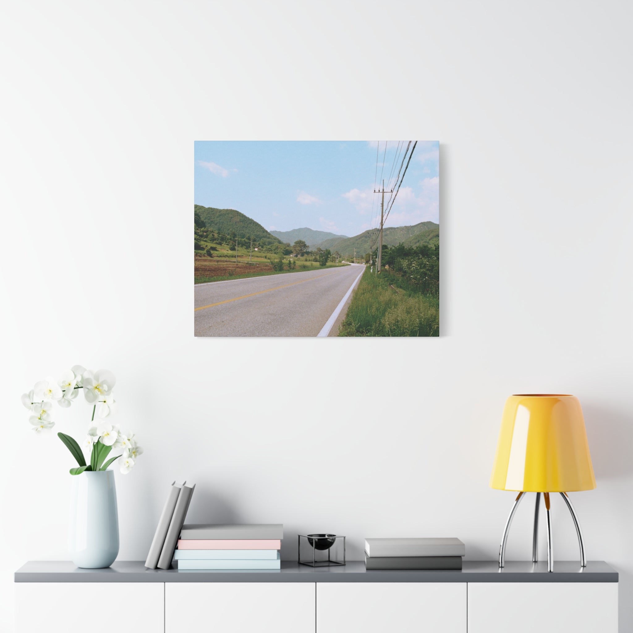 Summer Korean Wonju Country Road Canvas Print