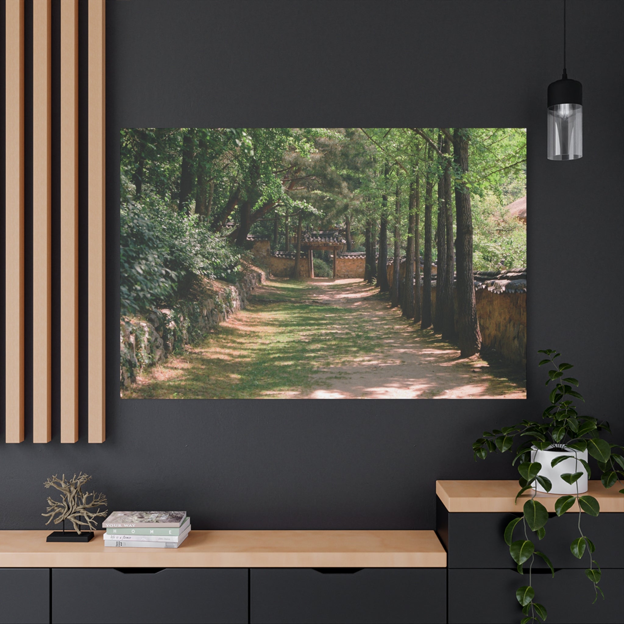 Korean Yongin Folk Village Hanok Lane Canvas Print