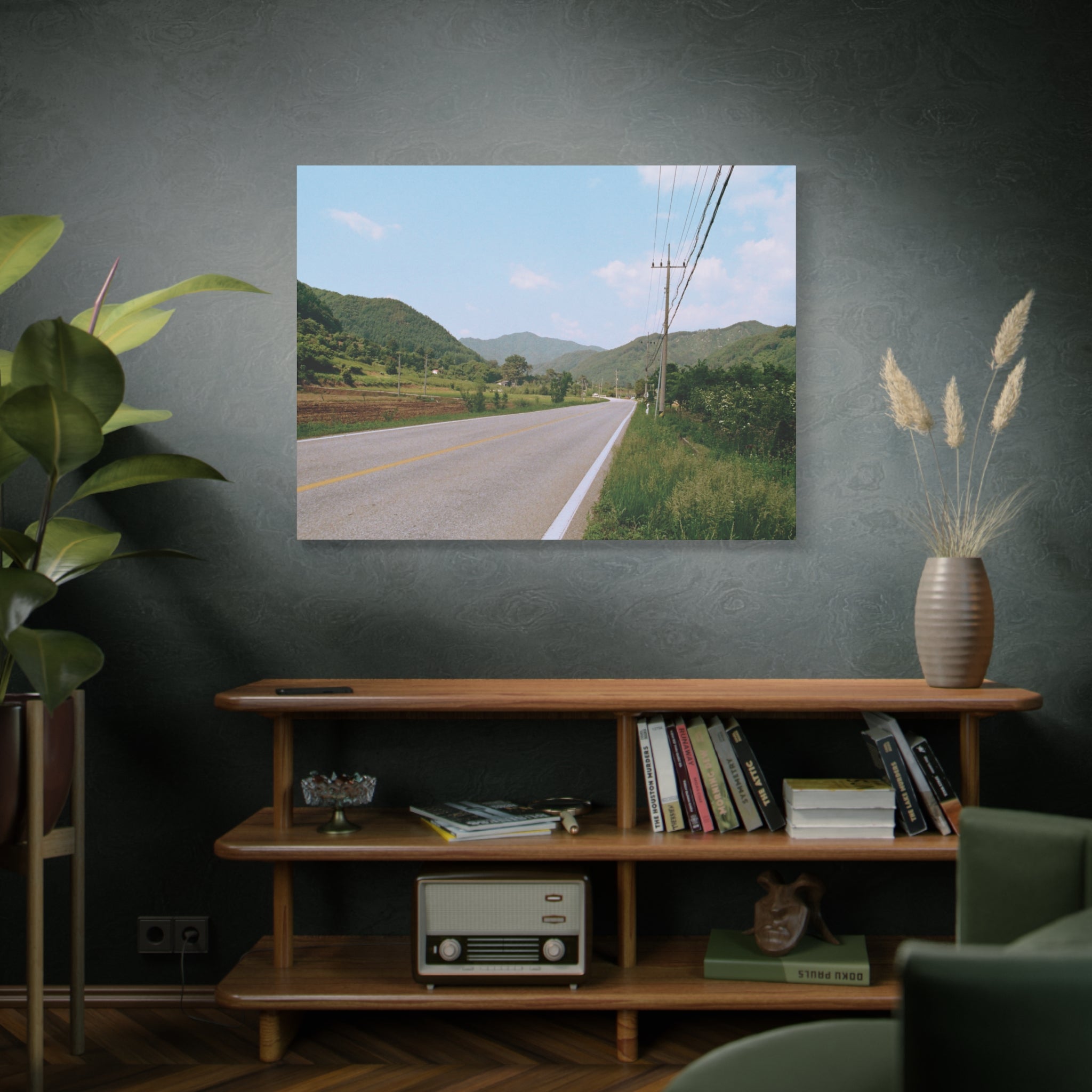 Summer Korean Wonju Country Road Canvas Print