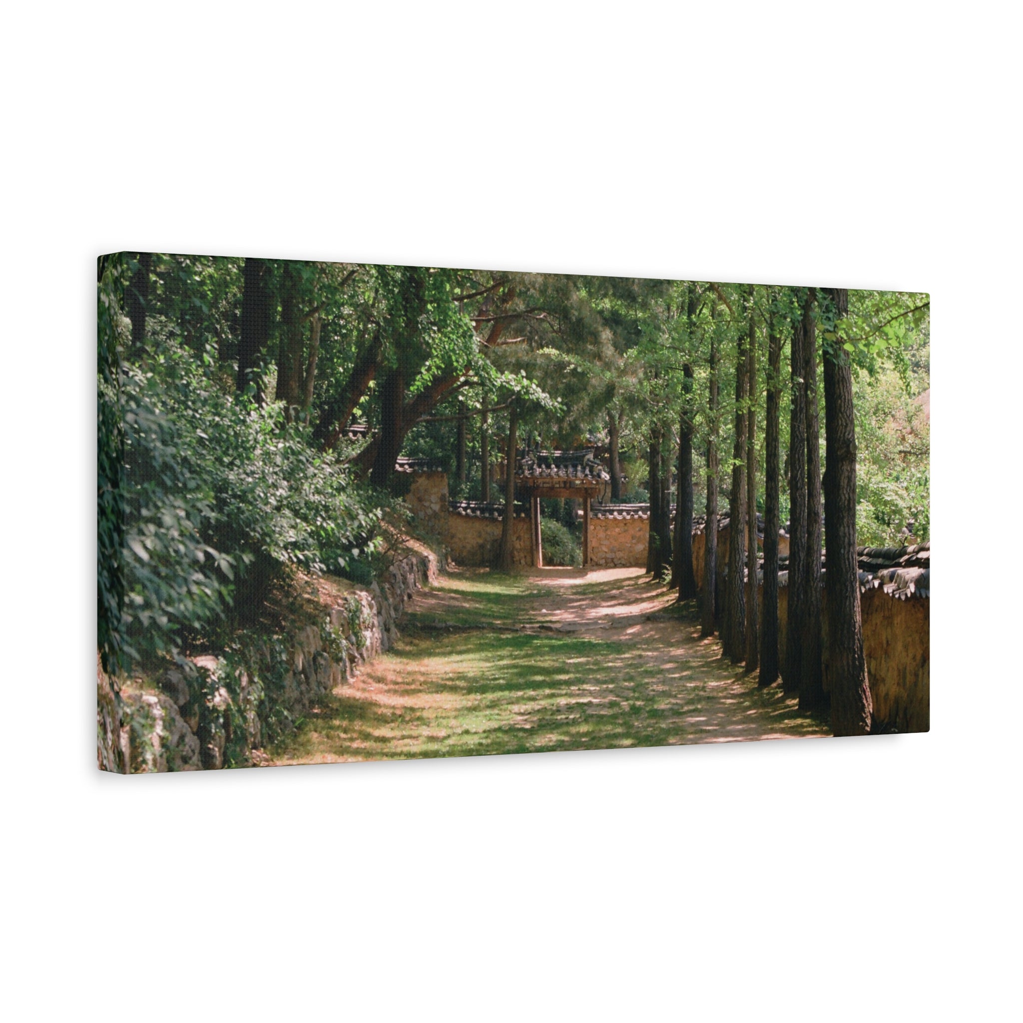 Korean Yongin Folk Village Hanok Lane Canvas Print