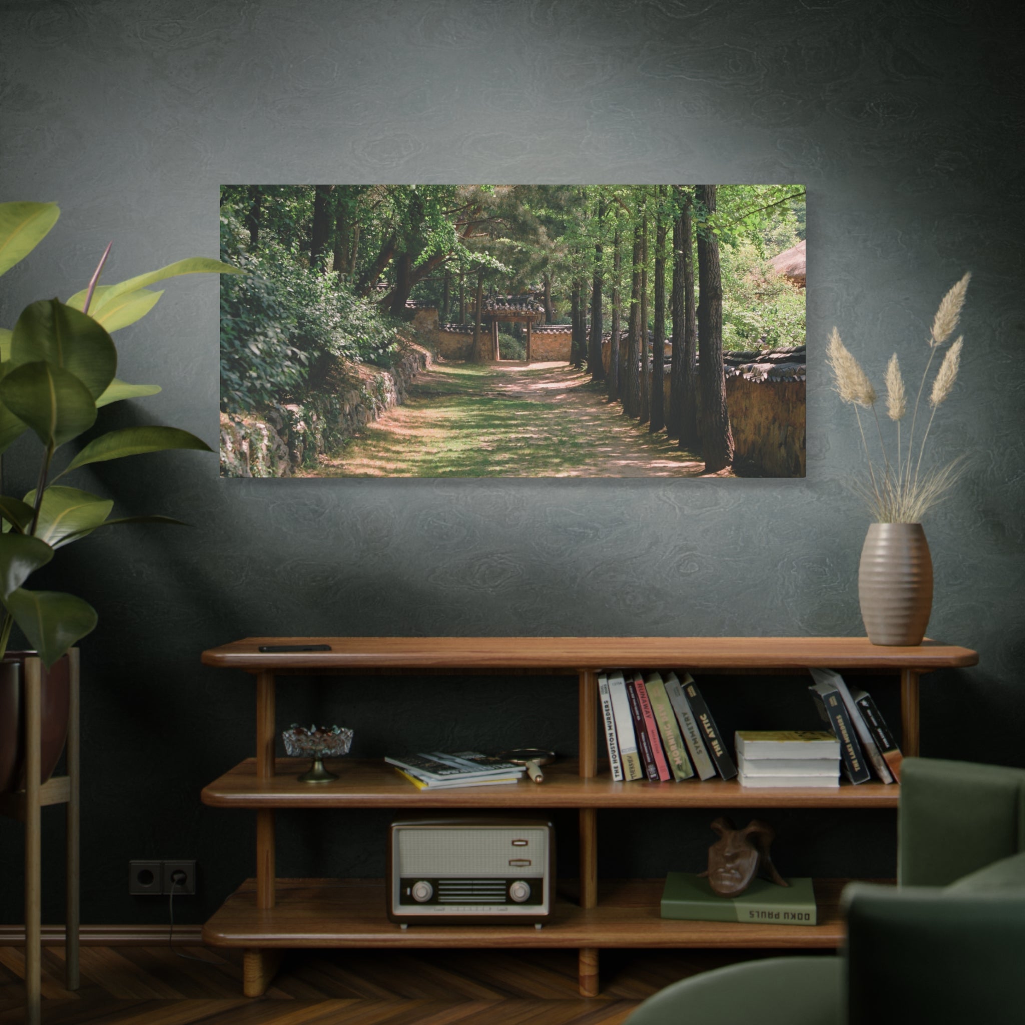 Korean Yongin Folk Village Hanok Lane Canvas Print