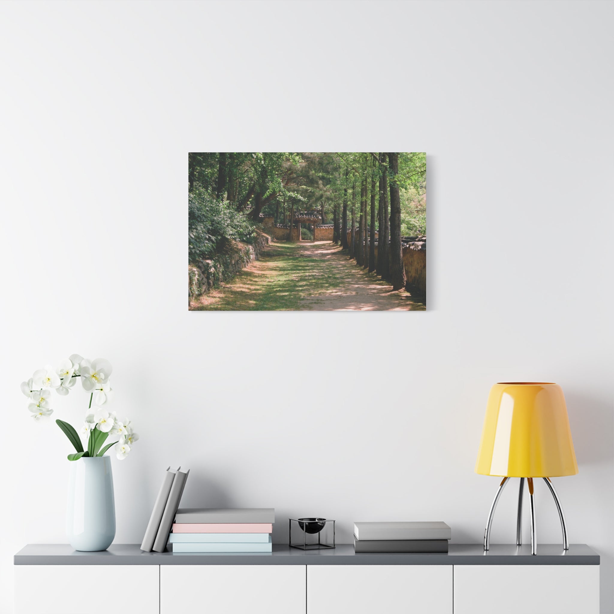 Korean Yongin Folk Village Hanok Lane Canvas Print