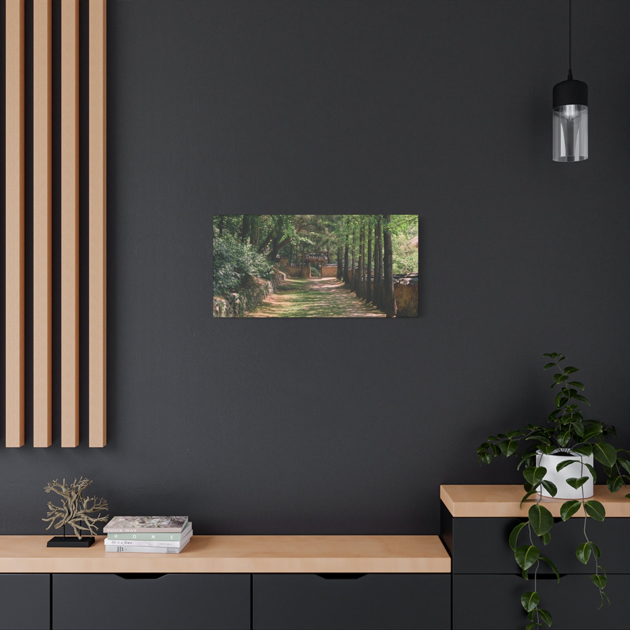 Korean Yongin Folk Village Hanok Lane Canvas Print