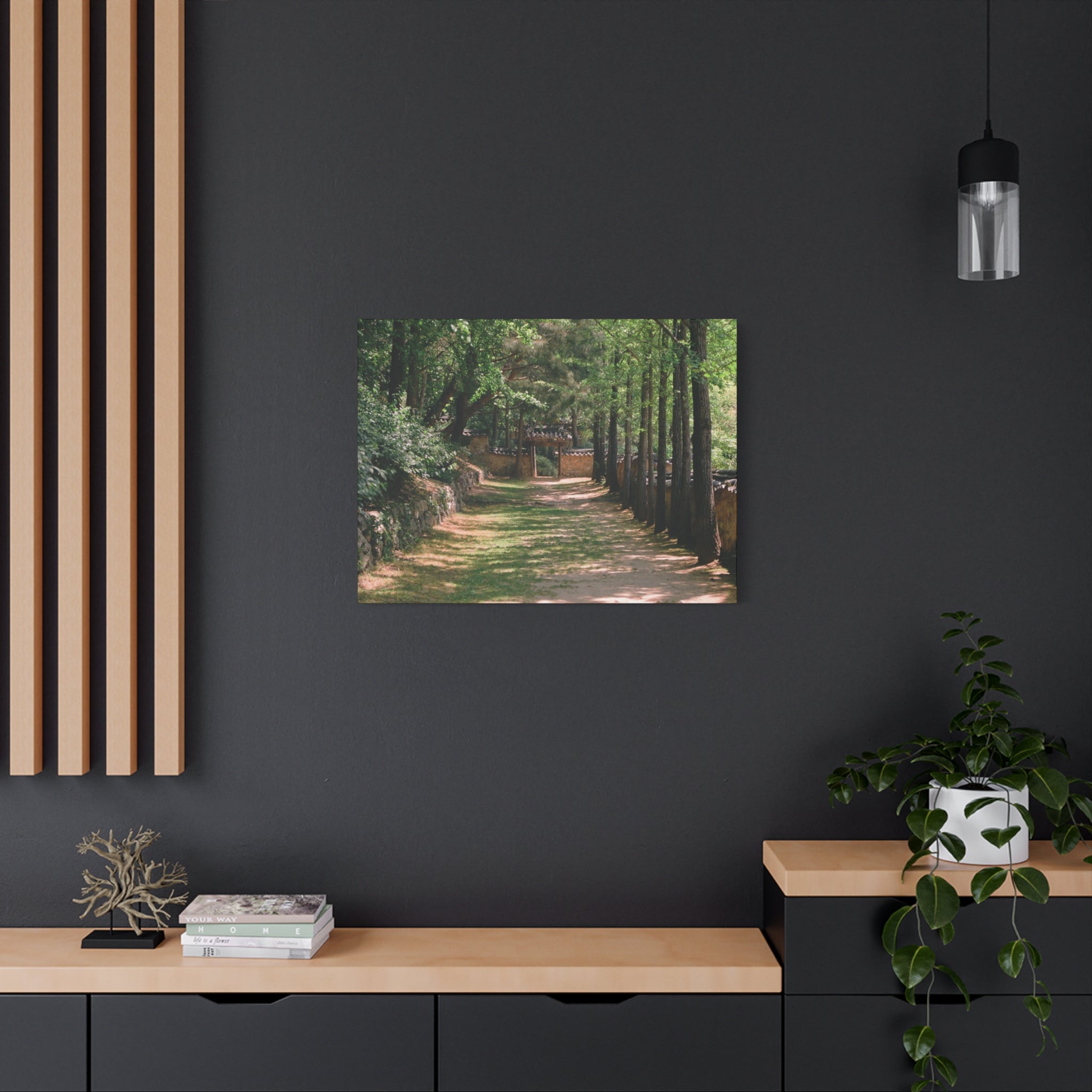 Korean Yongin Folk Village Hanok Lane Canvas Print