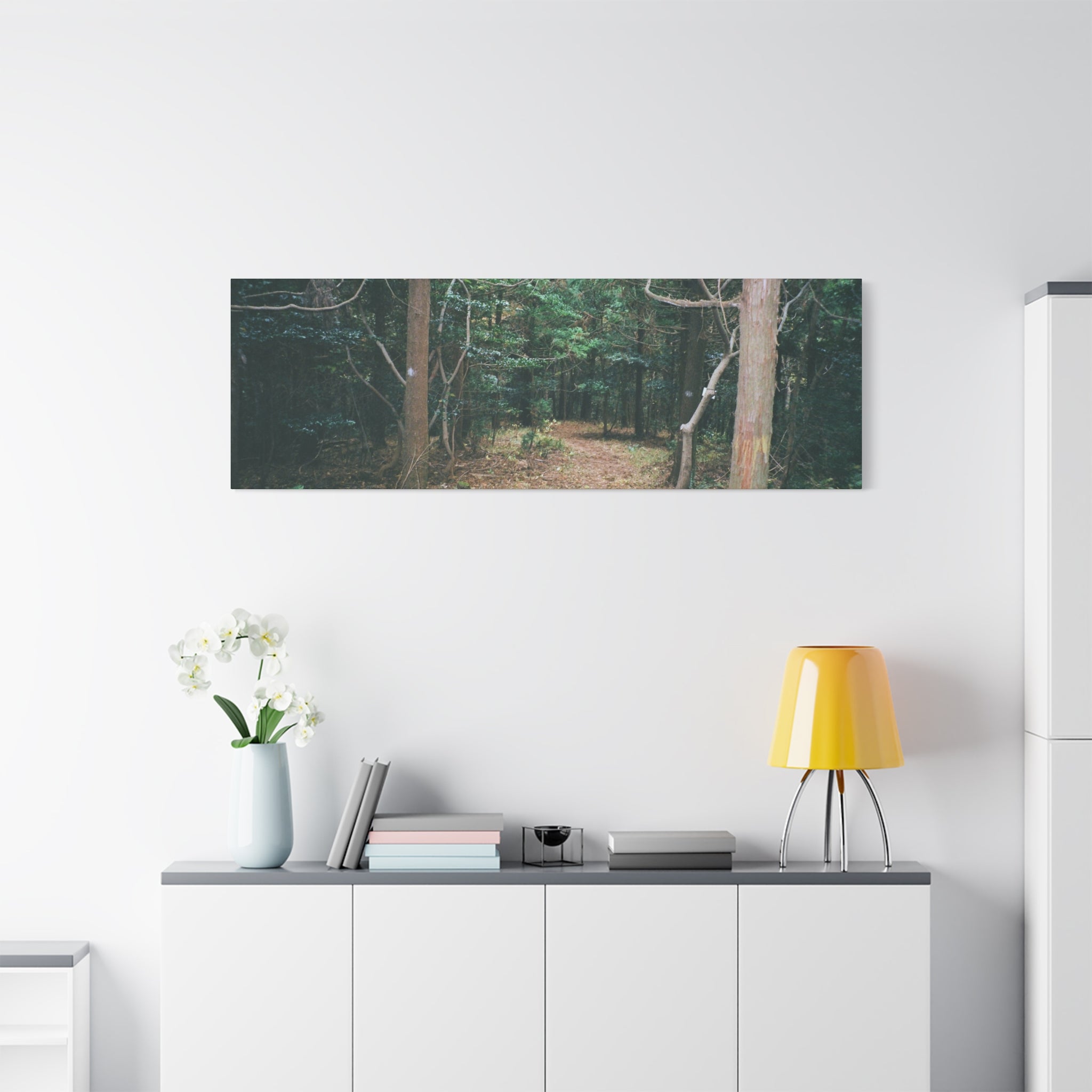 Jeju Winter Oreum Forest Canvas Print