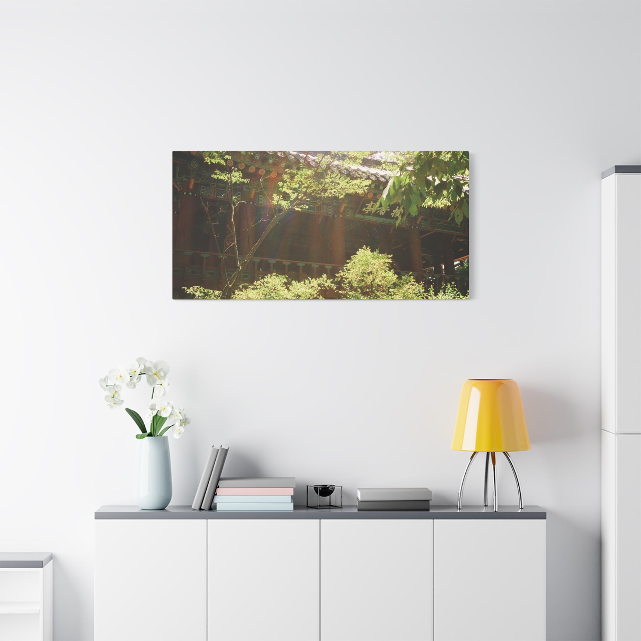 Korean Hanok Spring Sunshine Canvas Print