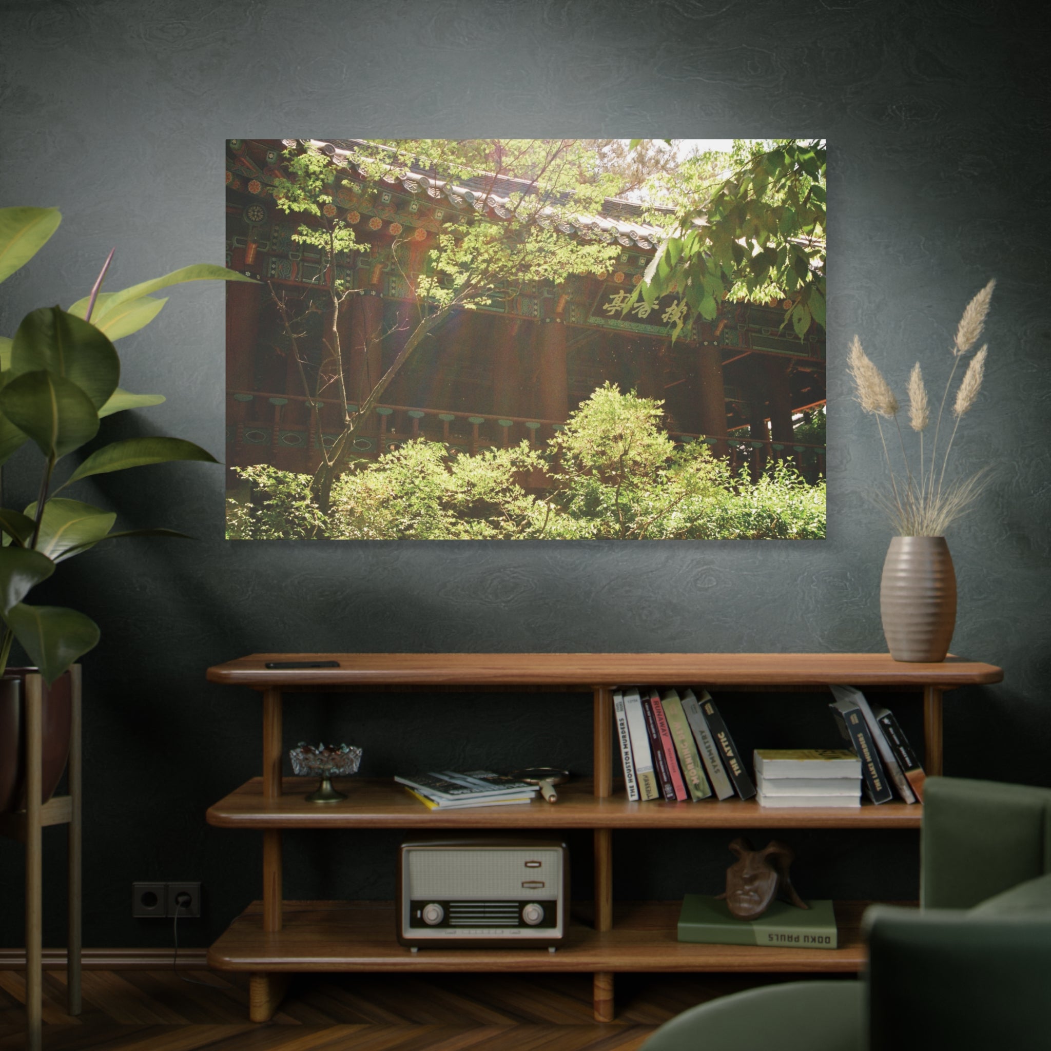 Korean Hanok Spring Sunshine Canvas Print