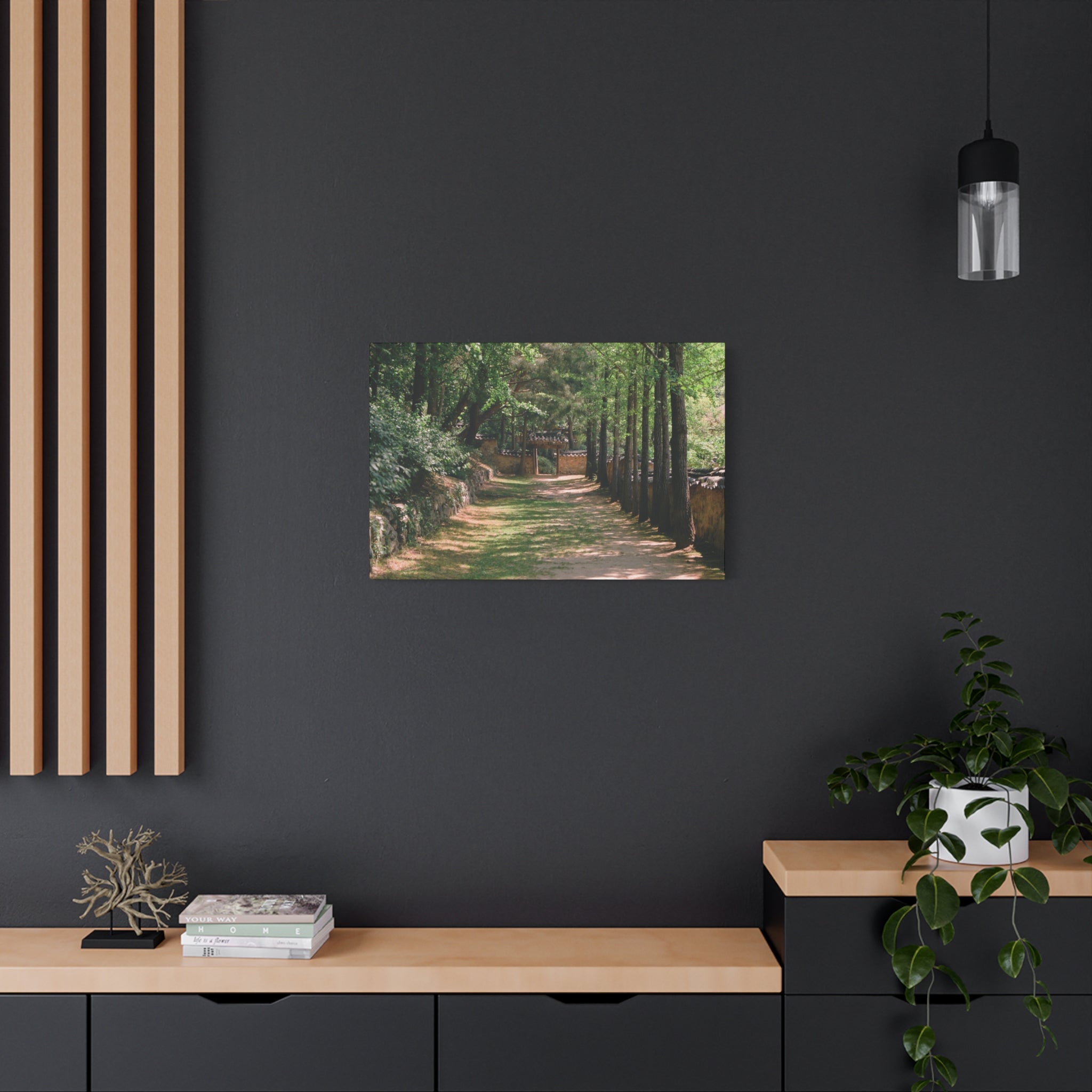 Korean Yongin Folk Village Hanok Lane Canvas Print