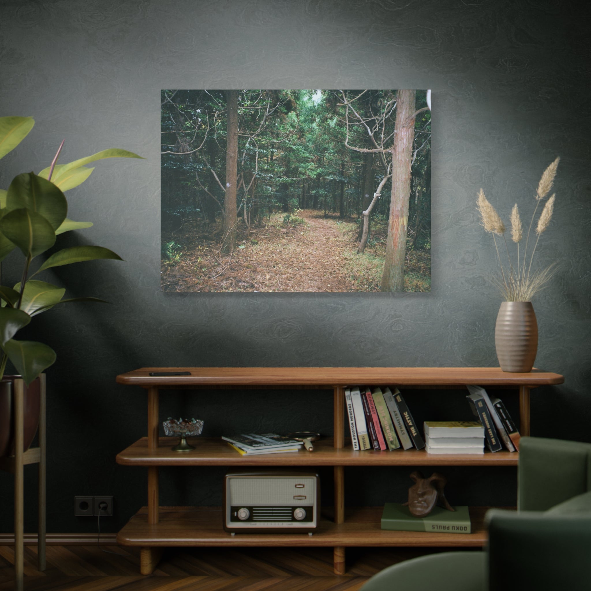 Jeju Winter Oreum Forest Canvas Print