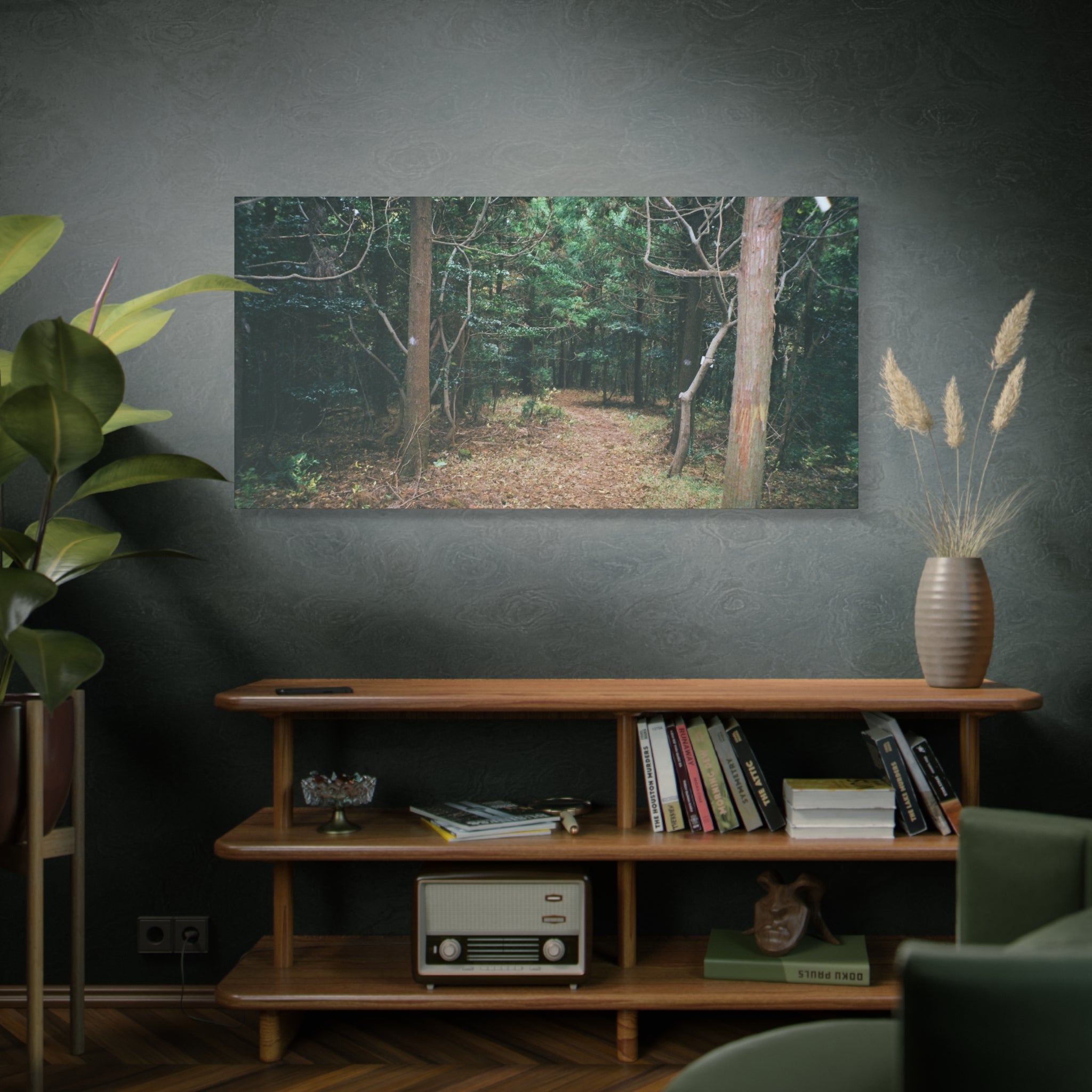Jeju Winter Oreum Forest Canvas Print