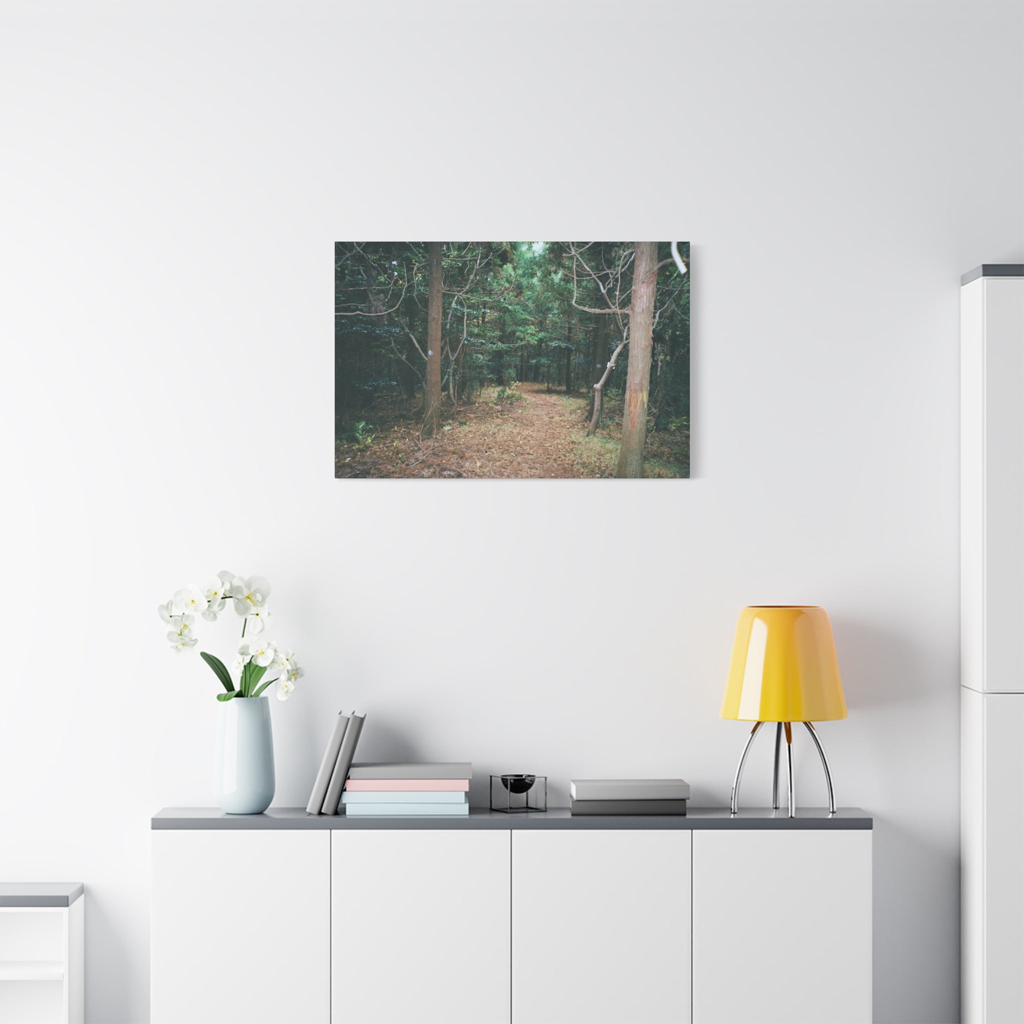 Jeju Winter Oreum Forest Canvas Print