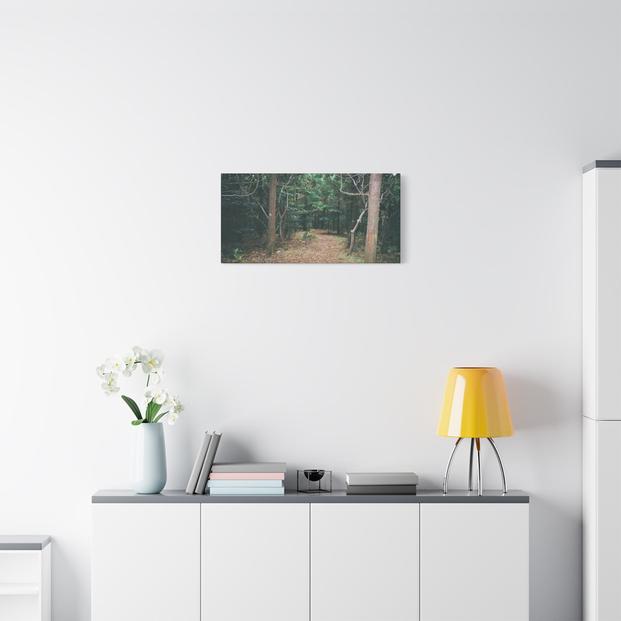 Jeju Winter Oreum Forest Canvas Print
