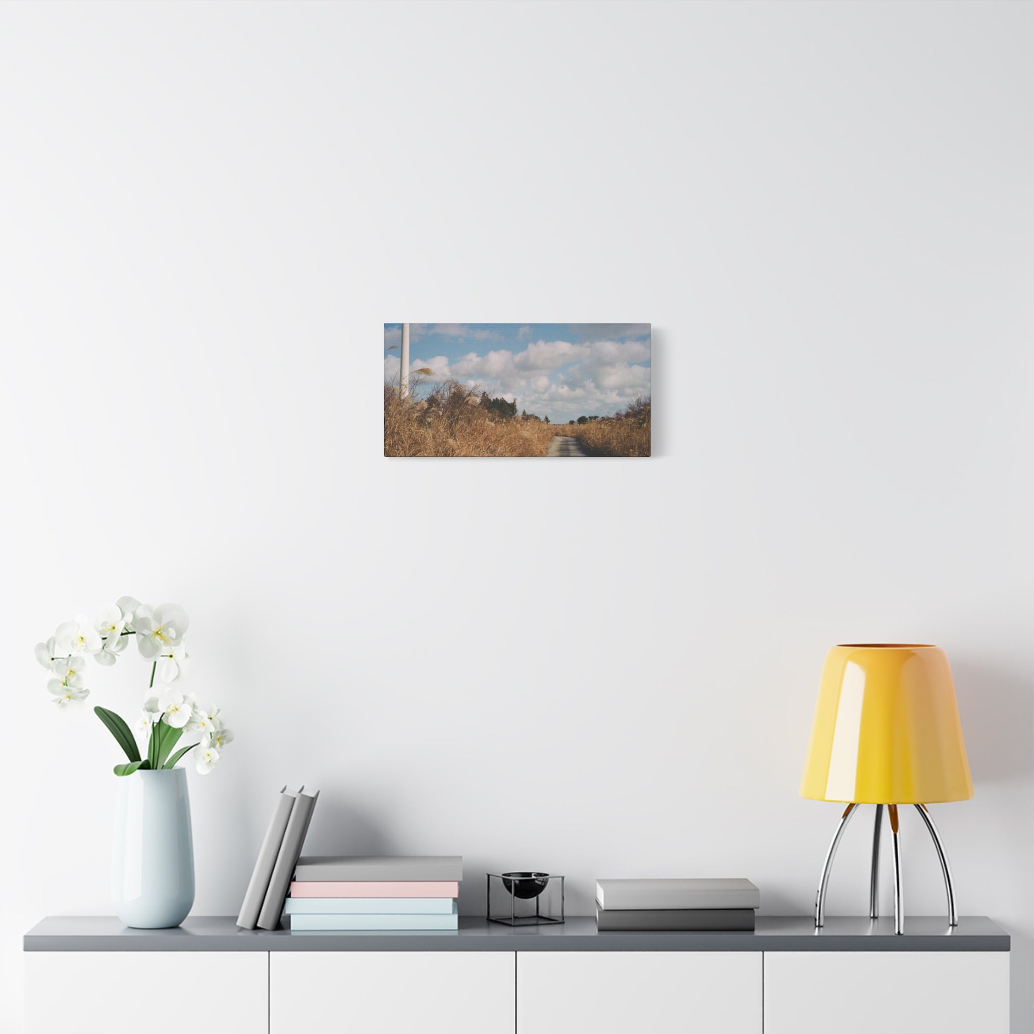 Jeju Gotjawal Winter Silver Grass Canvas Print