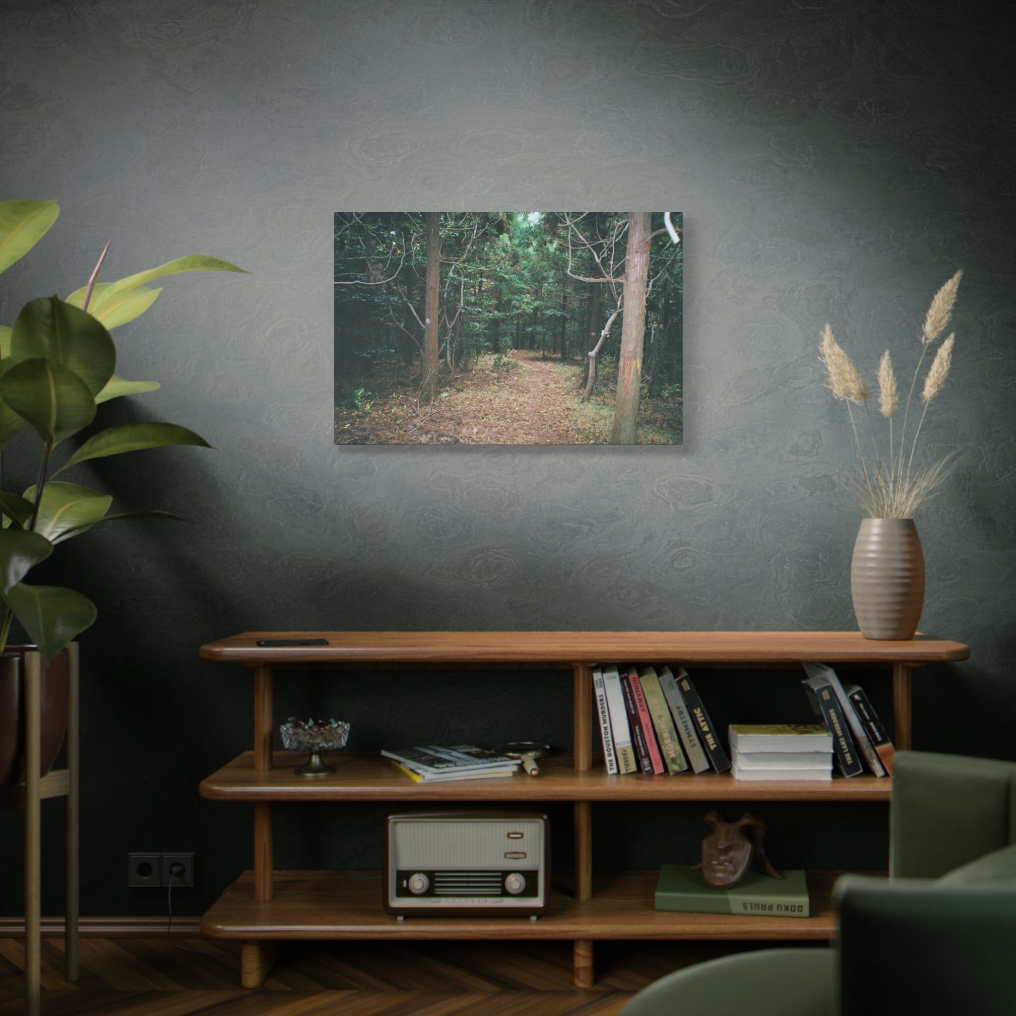 Jeju Winter Oreum Forest Canvas Print