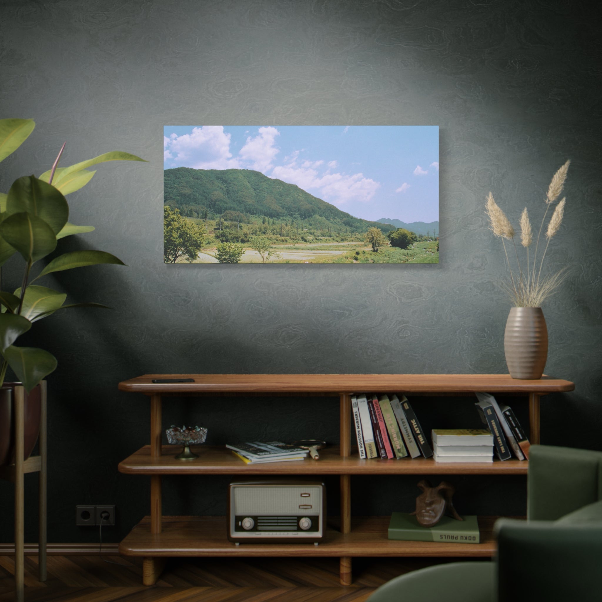 Wonju Spring Stream Pastel Landscape Canvas Print