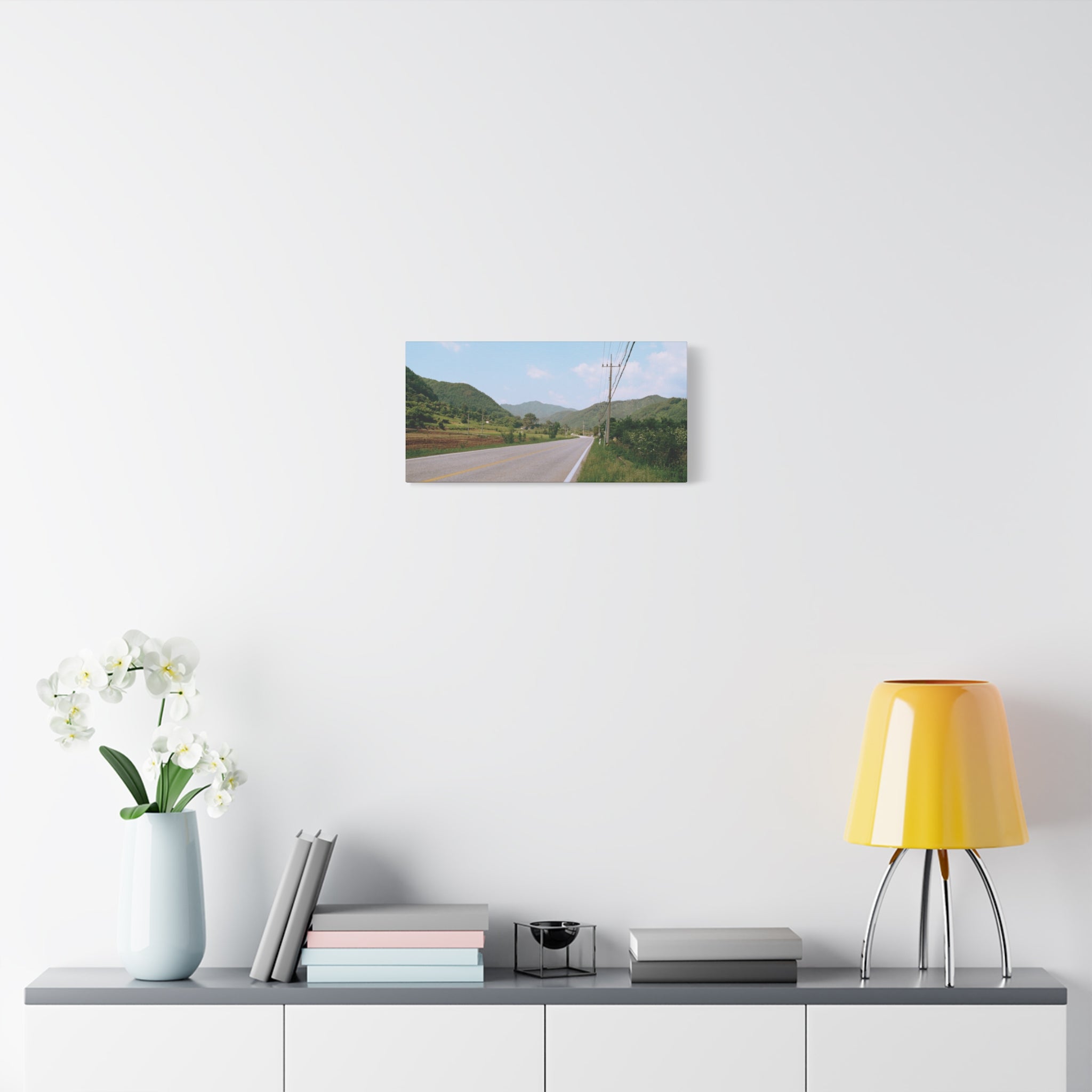 Summer Korean Wonju Country Road Canvas Print