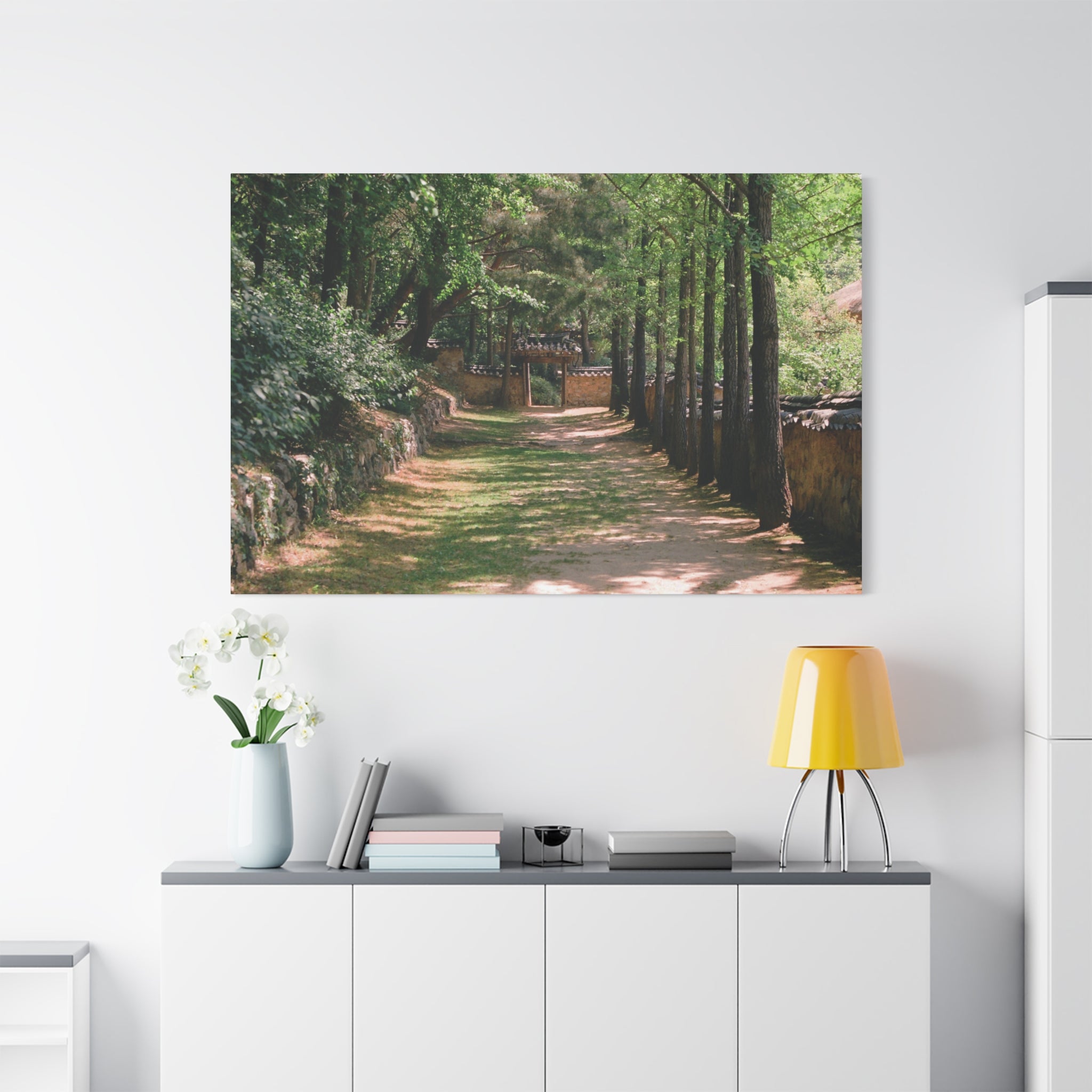 Korean Yongin Folk Village Hanok Lane Canvas Print